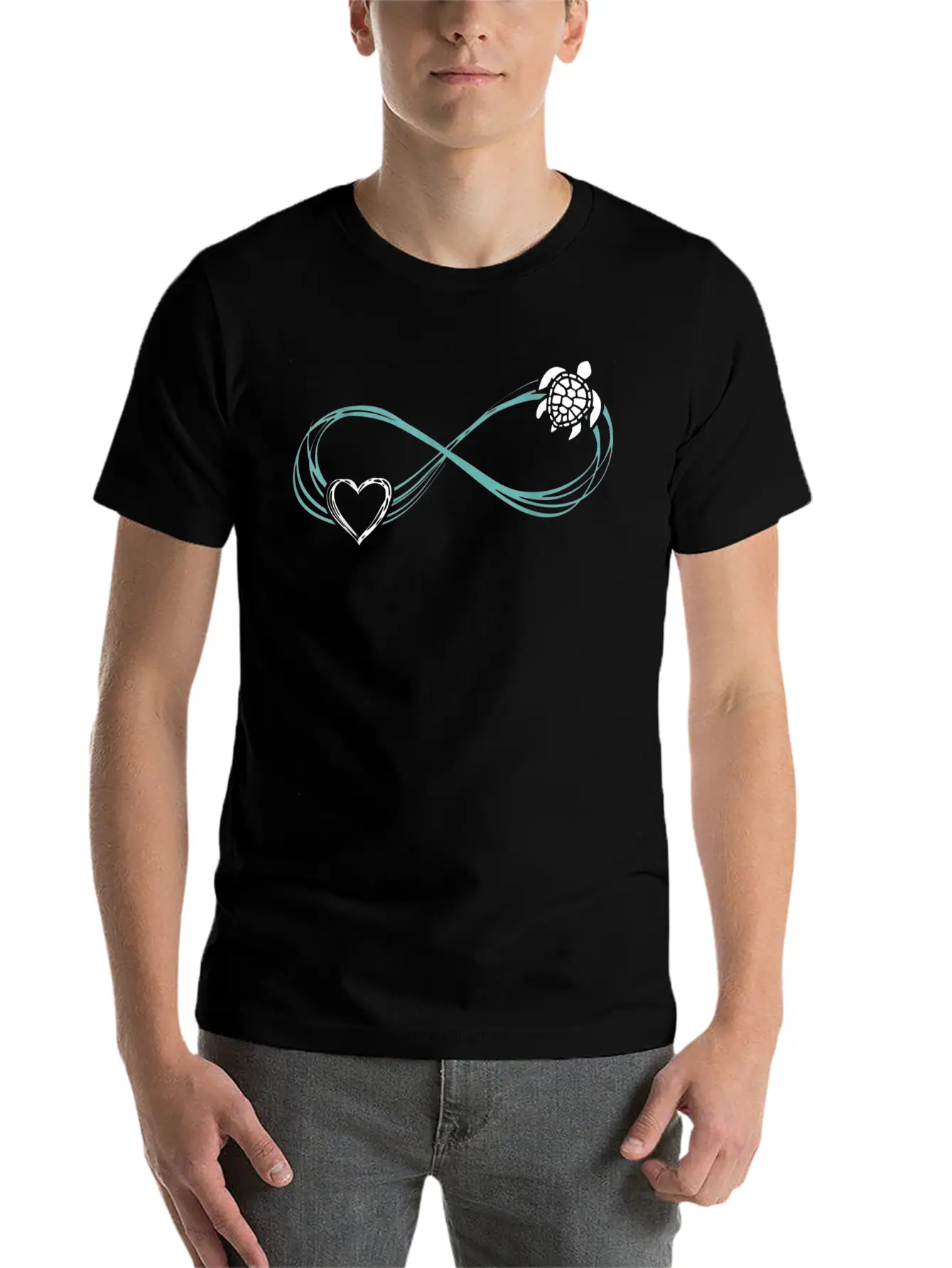 Animal Turtle Lover Valentines Day Turtle Unisex Casual T-Shirt – Clean Design For Daily Comfort