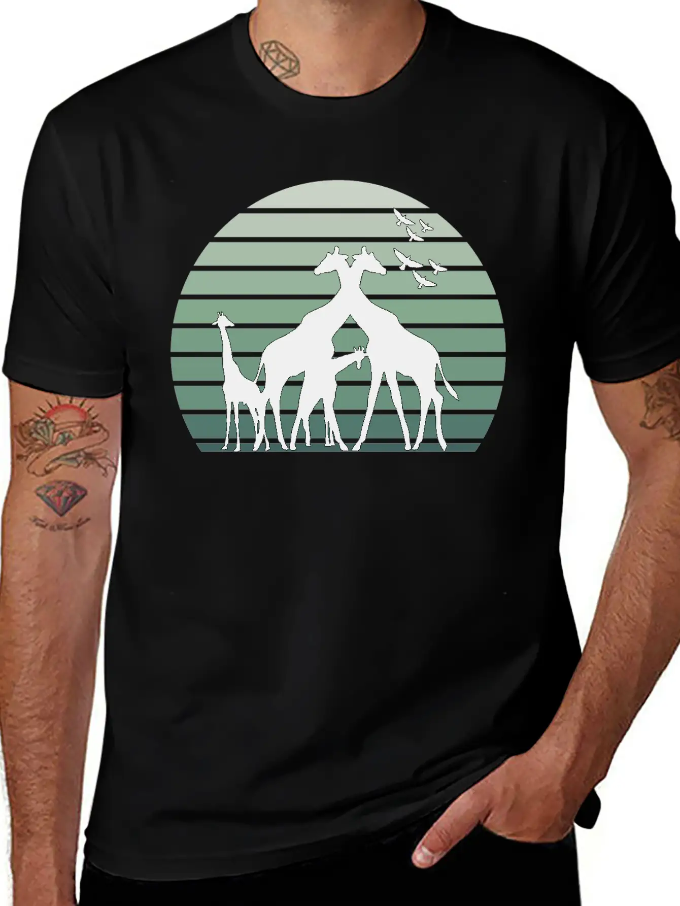 Animals Giraffes Soft Cotton Short Sleeve Tee – Unisex Wardrobe Staple
