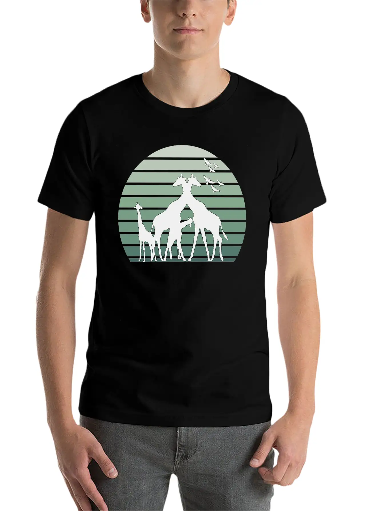 Animals Giraffes Soft Cotton Short Sleeve Tee – Unisex Wardrobe Staple