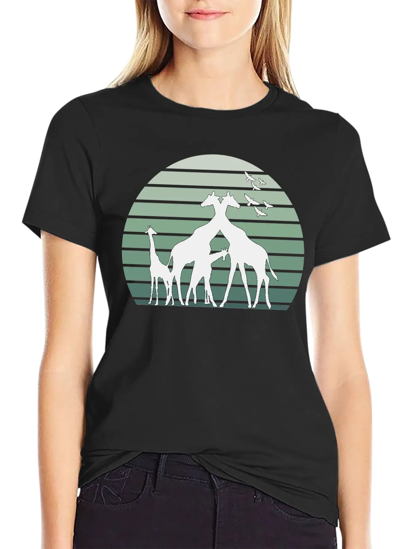 Animals Giraffes Soft Cotton Short Sleeve Tee – Unisex Wardrobe Staple