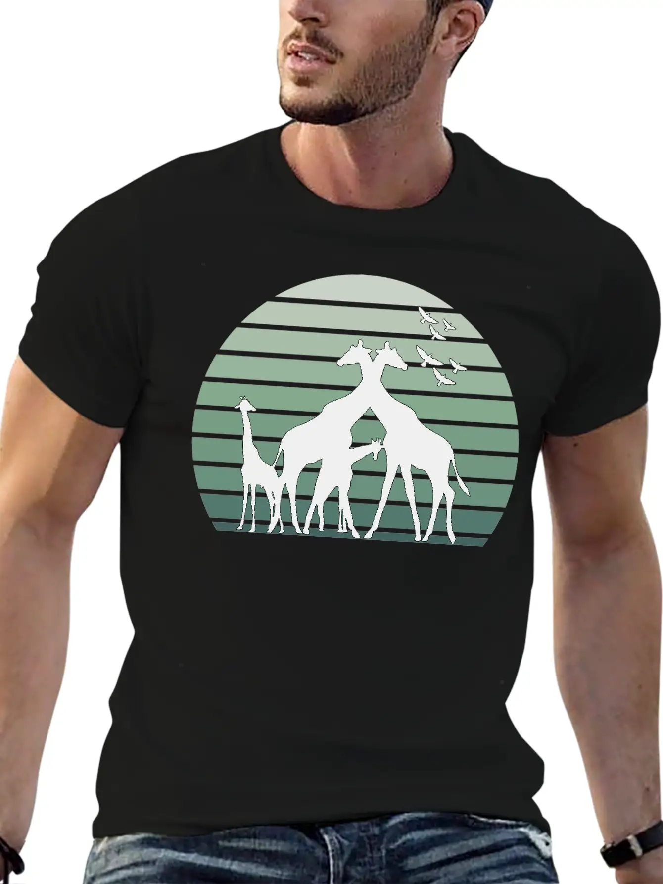 Animals Giraffes Soft Cotton Short Sleeve Tee – Unisex Wardrobe Staple
