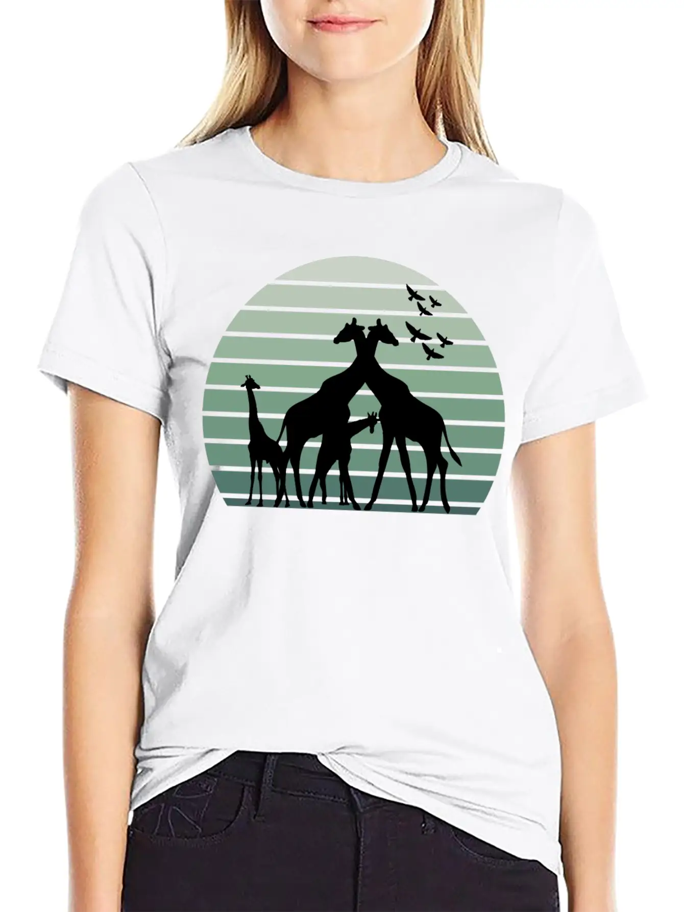 Animals Giraffes Soft Cotton Short Sleeve Tee – Unisex Wardrobe Staple