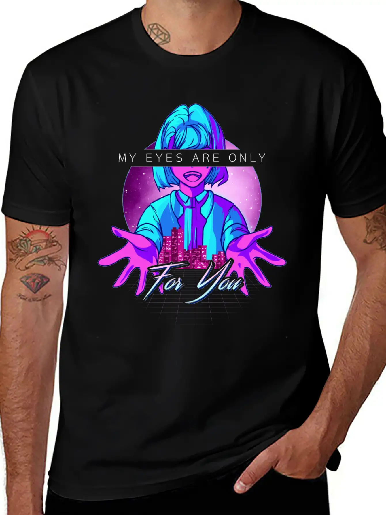 Anime Girl Kawaii Vaporwave Cyperpunk Manga Japan Soft Cotton Short Sleeve Tee – Unisex Wardrobe Staple