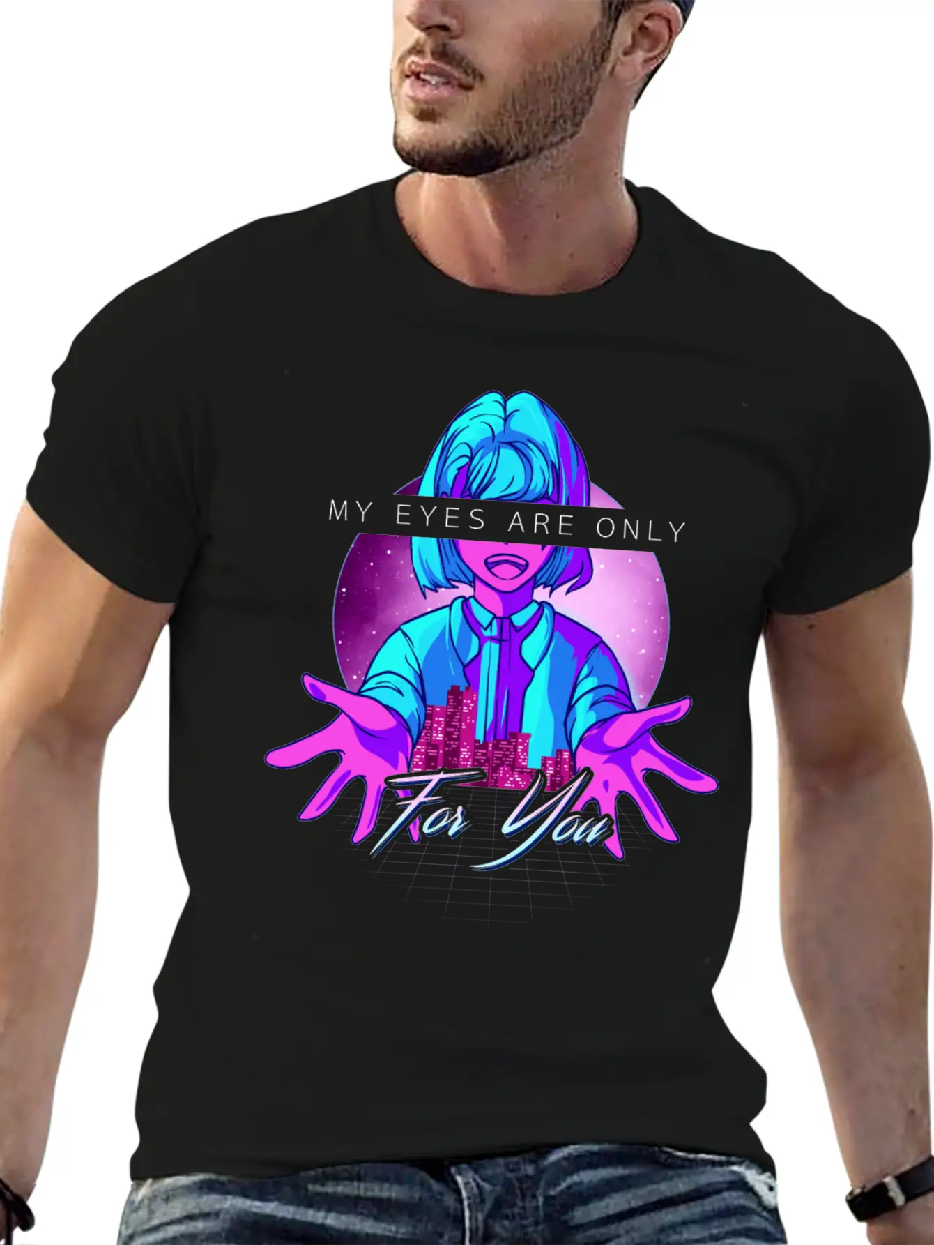 Anime Girl Kawaii Vaporwave Cyperpunk Manga Japan Soft Cotton Short Sleeve Tee – Unisex Wardrobe Staple