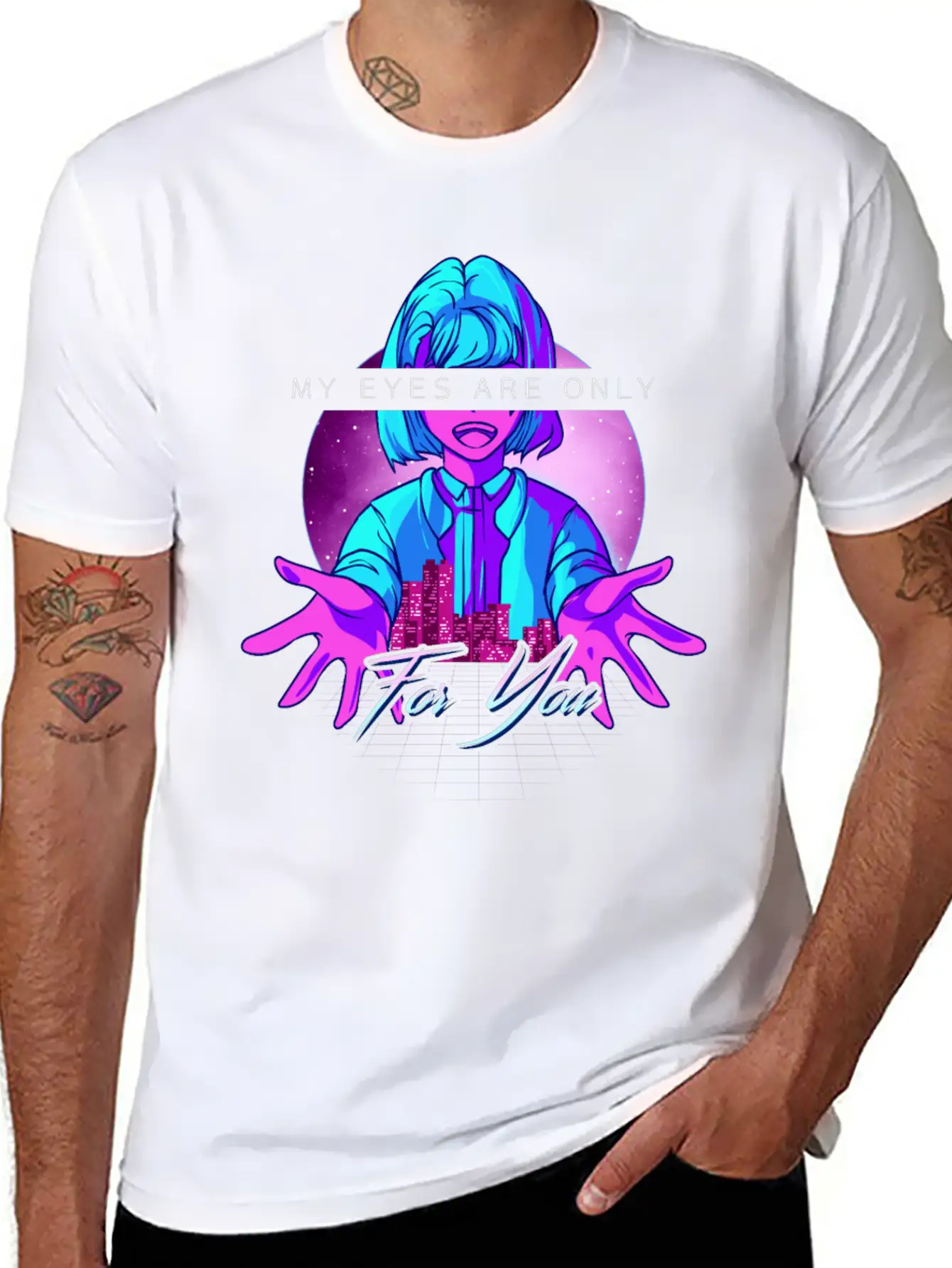Anime Girl Kawaii Vaporwave Cyperpunk Manga Japan Soft Cotton Short Sleeve Tee – Unisex Wardrobe Staple
