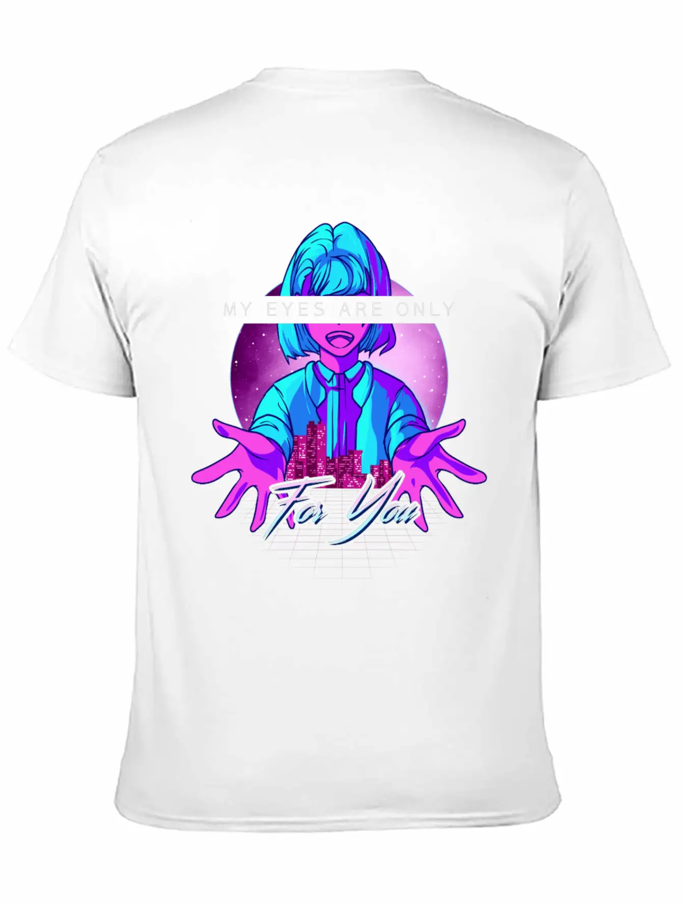 Anime Girl Kawaii Vaporwave Cyperpunk Manga Japan Soft Cotton Short Sleeve Tee – Unisex Wardrobe Staple