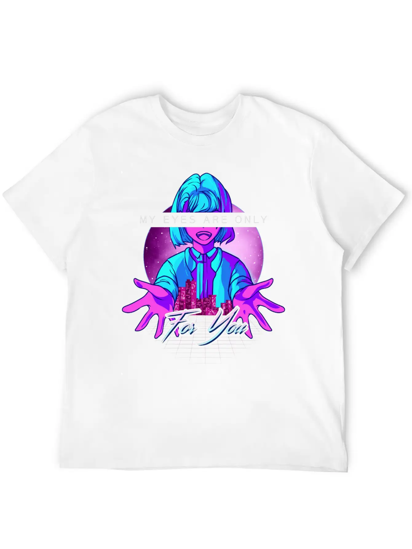 Anime Girl Kawaii Vaporwave Cyperpunk Manga Japan Soft Cotton Short Sleeve Tee – Unisex Wardrobe Staple