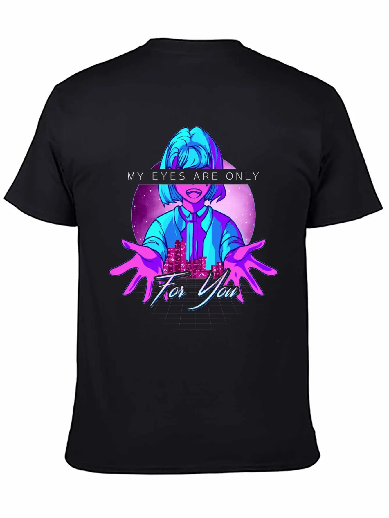 Anime Girl Kawaii Vaporwave Cyperpunk Manga Japan Soft Cotton Short Sleeve Tee – Unisex Wardrobe Staple