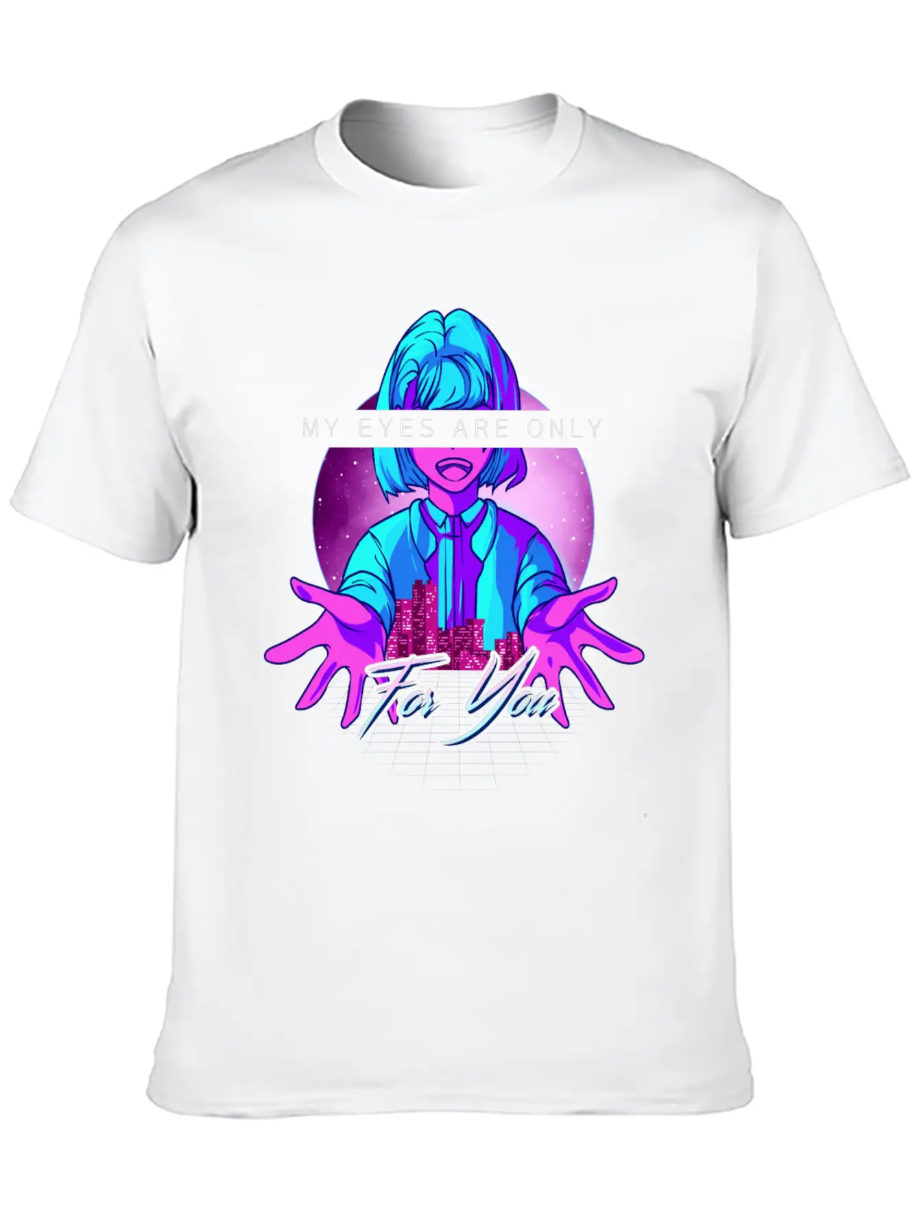 Anime Girl Kawaii Vaporwave Cyperpunk Manga Japan Soft Cotton Short Sleeve Tee – Unisex Wardrobe Staple