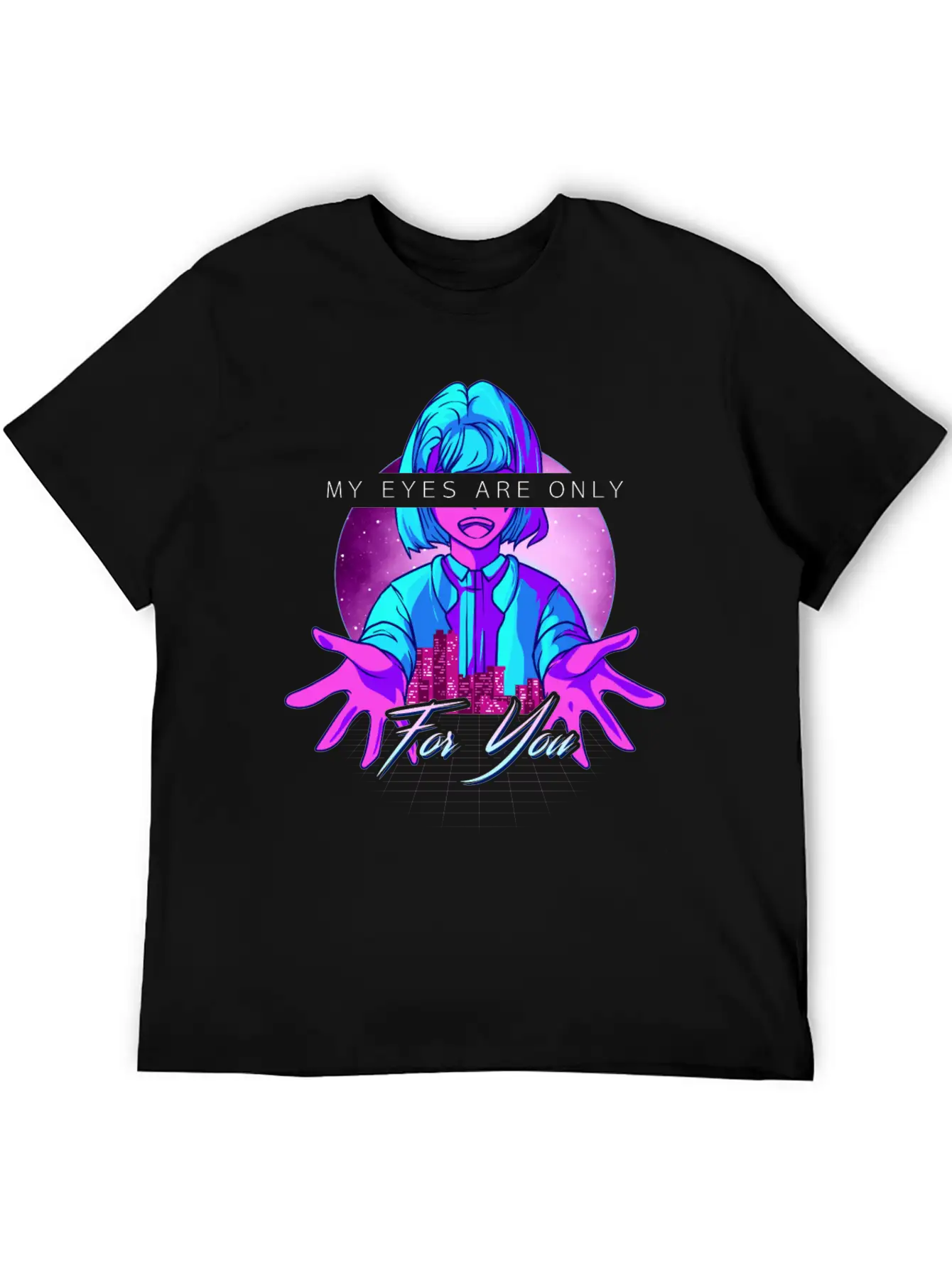 Anime Girl Kawaii Vaporwave Cyperpunk Manga Japan Soft Cotton Short Sleeve Tee – Unisex Wardrobe Staple