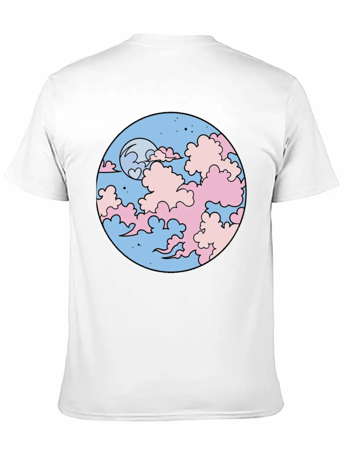Anime Kawaii Sky Essential Cotton Tee For Daily Outfits – Unisex Style