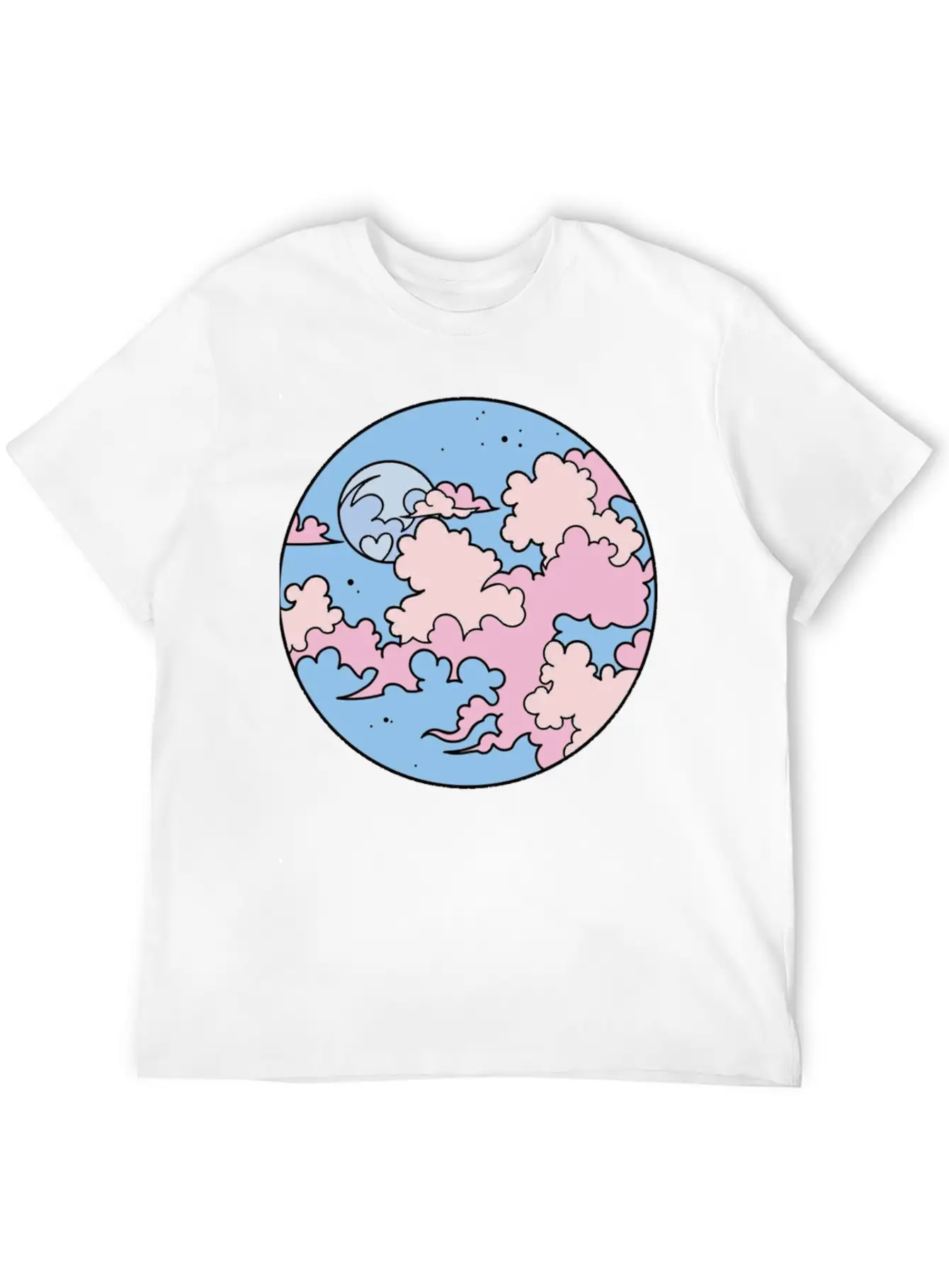 Anime Kawaii Sky Essential Cotton Tee For Daily Outfits – Unisex Style