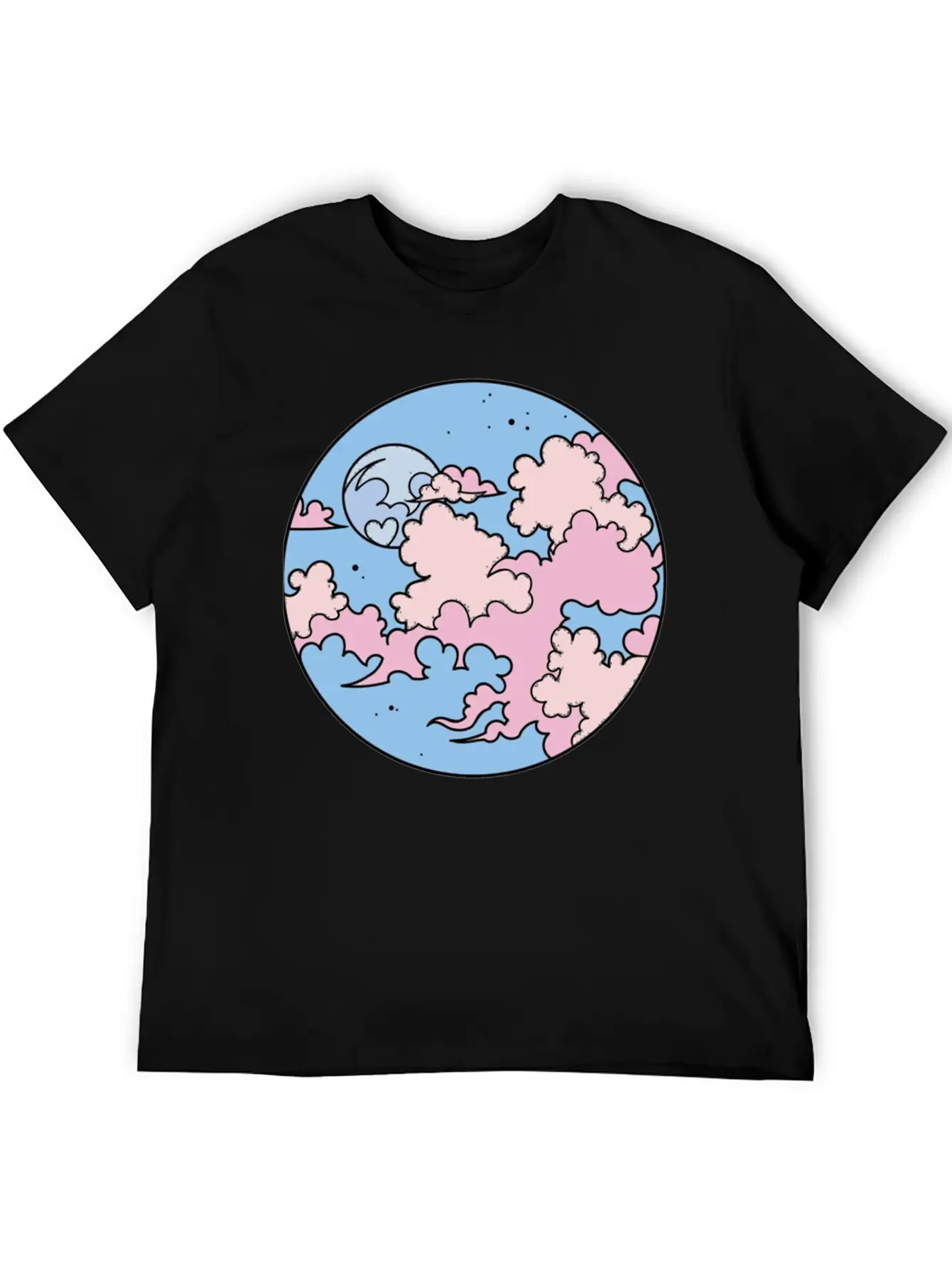 Anime Kawaii Sky Essential Cotton Tee For Daily Outfits – Unisex Style
