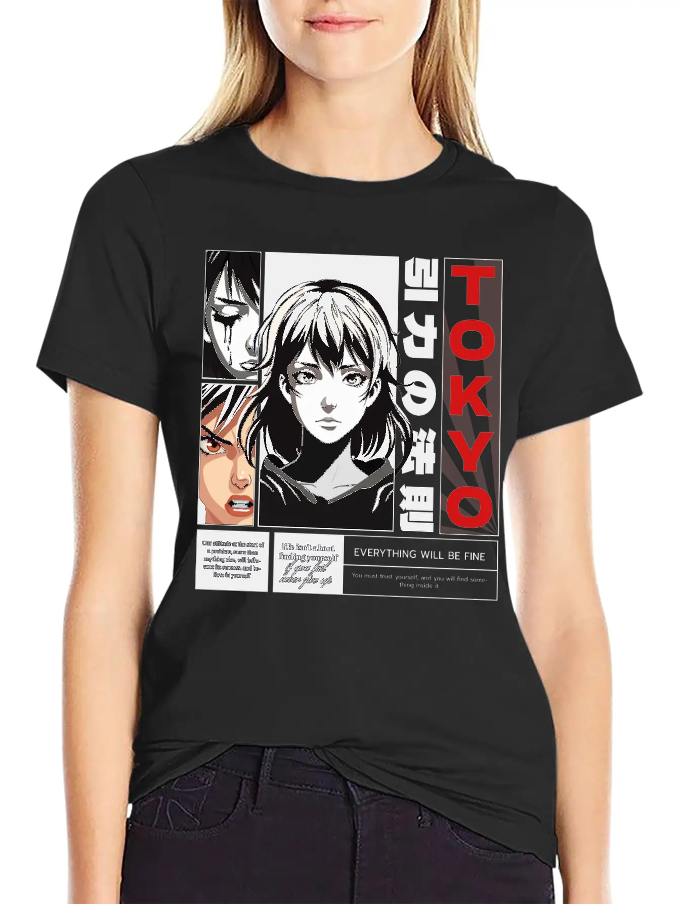 Anime Streetwear Design Unisex Casual T-Shirt – Clean Design For Daily Comfort