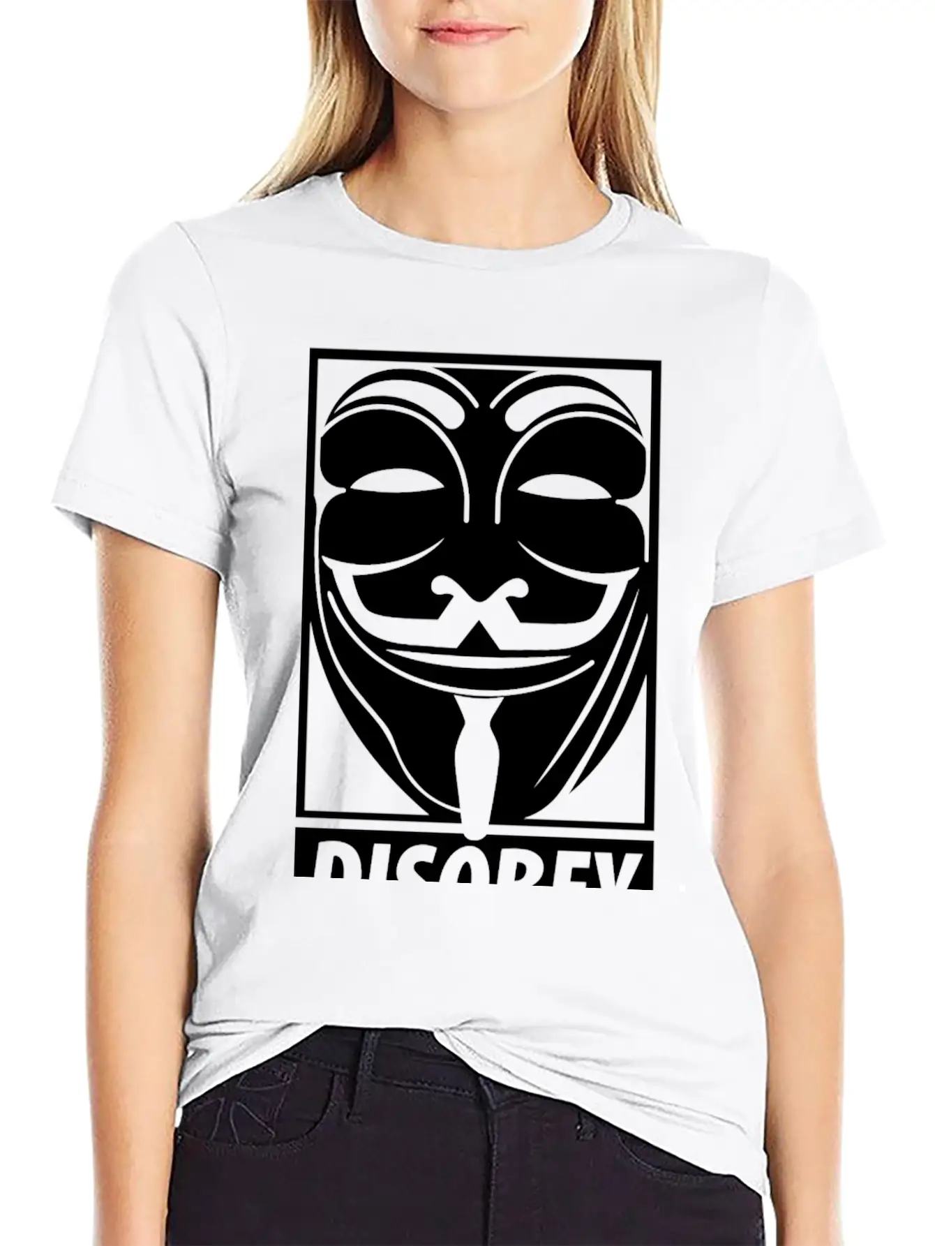 Anonymous Disobey Essential Cotton Tee For Daily Outfits – Unisex Style