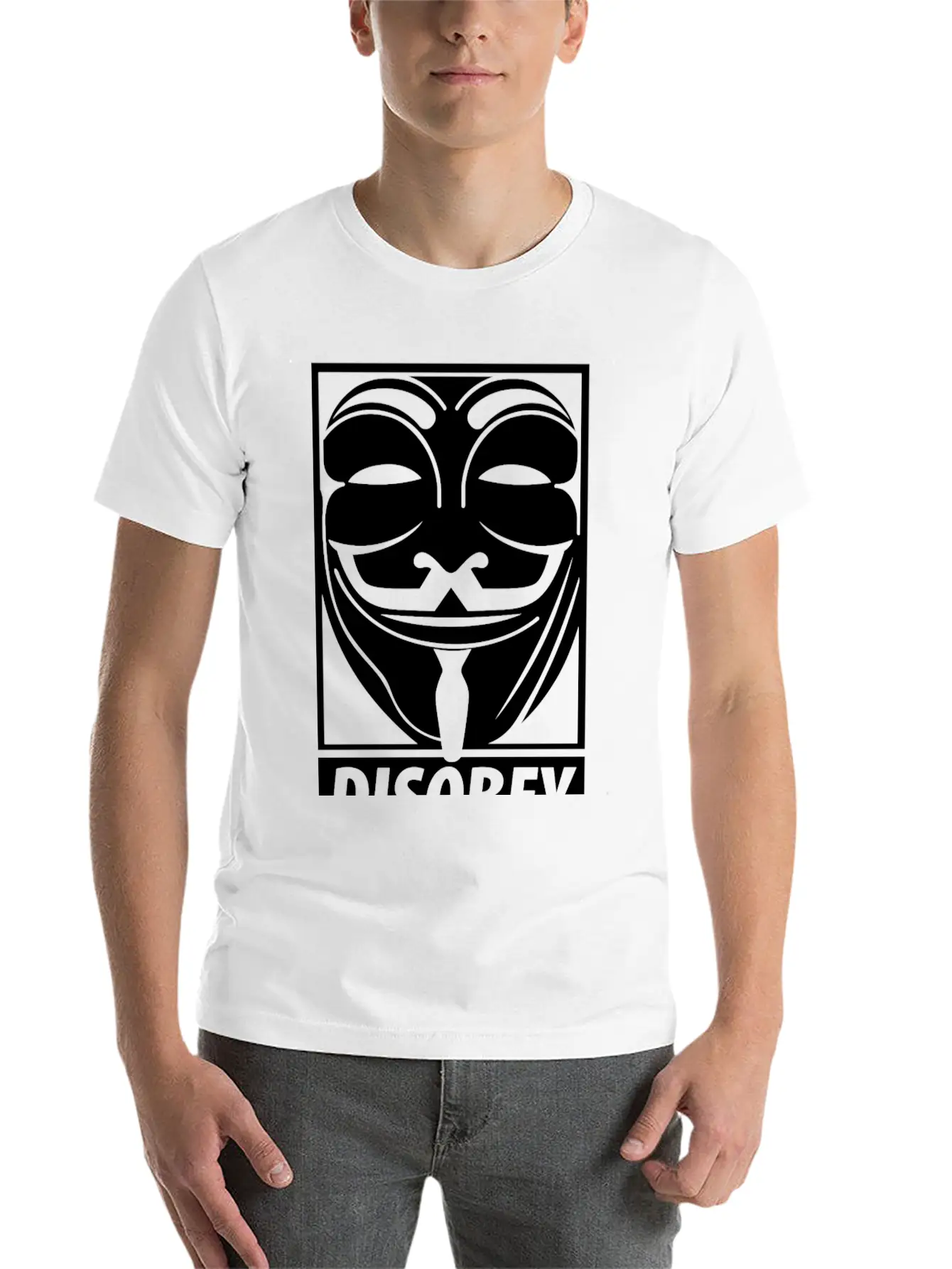Anonymous Disobey Essential Cotton Tee For Daily Outfits – Unisex Style