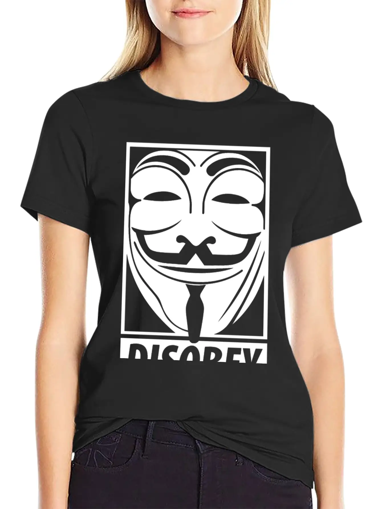Anonymous Disobey Essential Cotton Tee For Daily Outfits – Unisex Style
