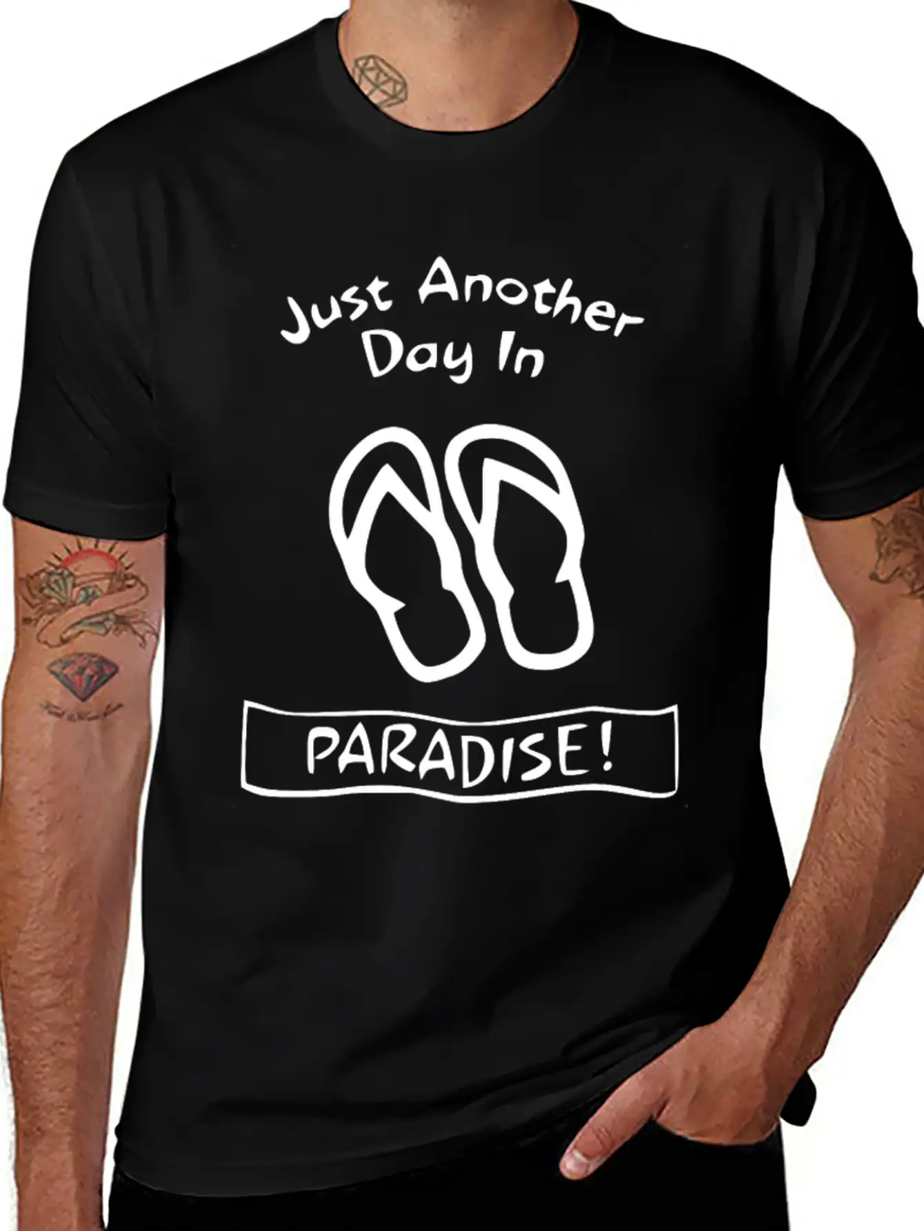 Another Day In Paradise Classic Fit Graphic Tee For Daily Comfort – Unisex Cotton Shirt
