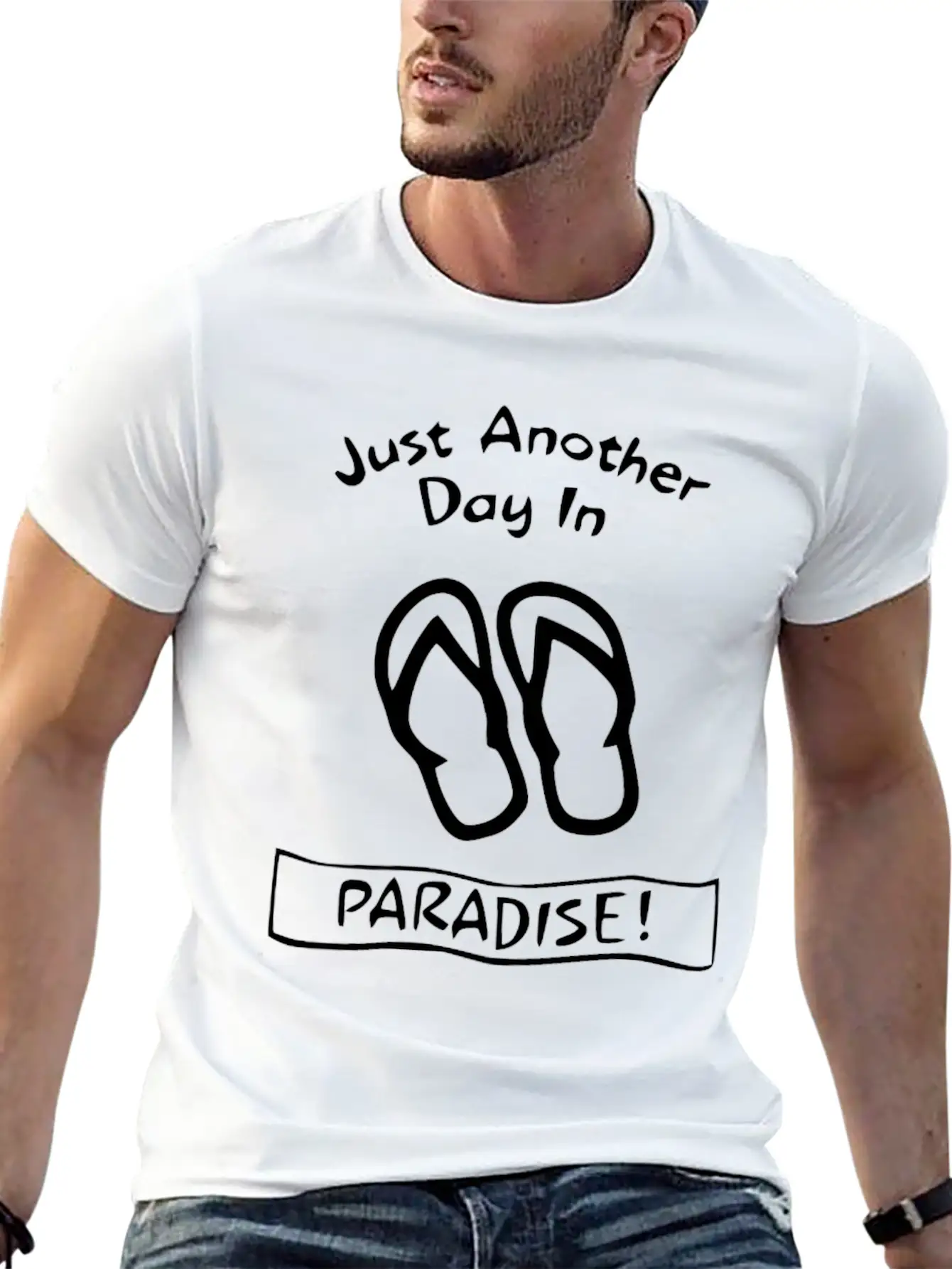 Another Day In Paradise Classic Fit Graphic Tee For Daily Comfort – Unisex Cotton Shirt