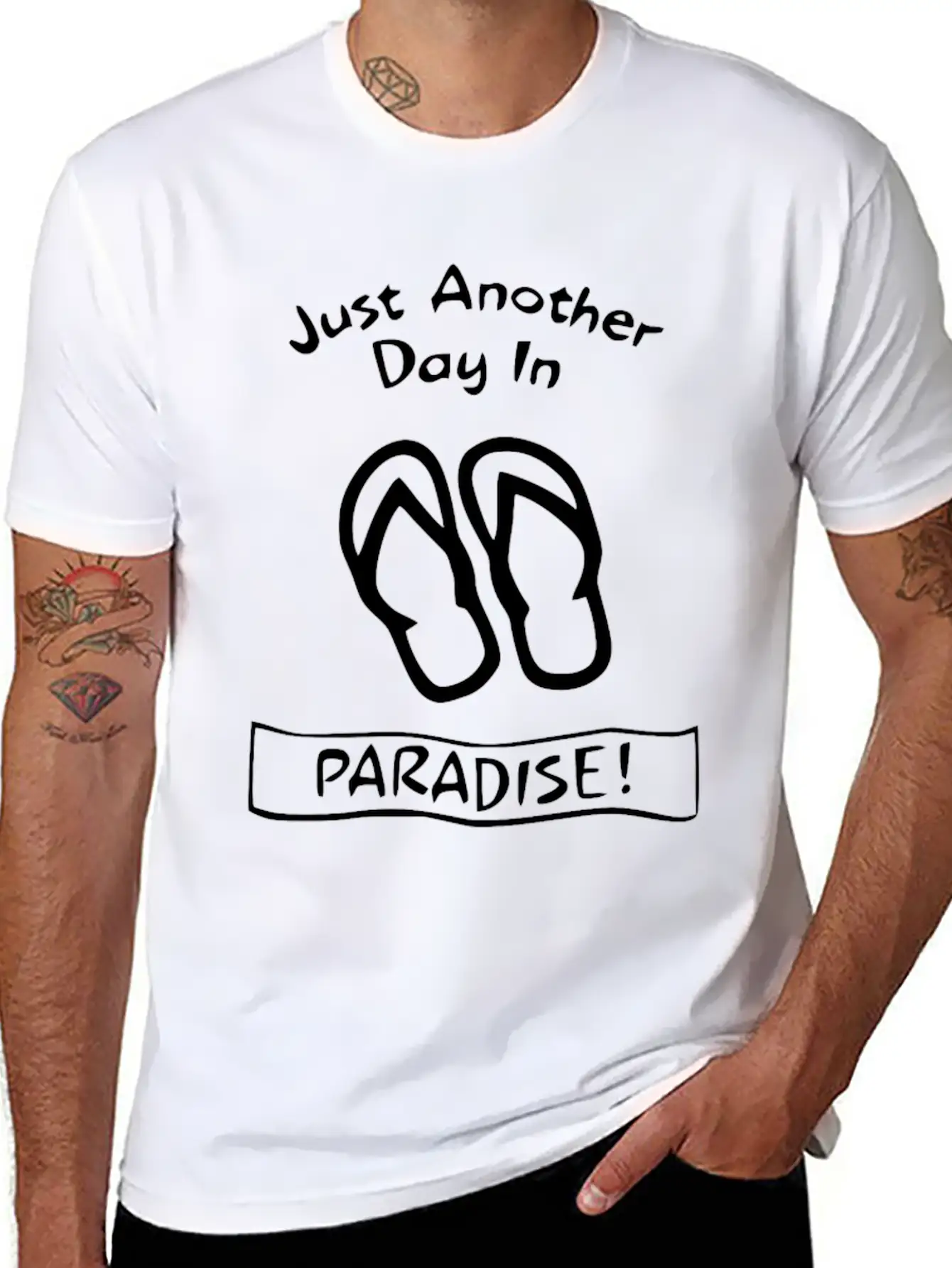 Another Day In Paradise Classic Fit Graphic Tee For Daily Comfort – Unisex Cotton Shirt