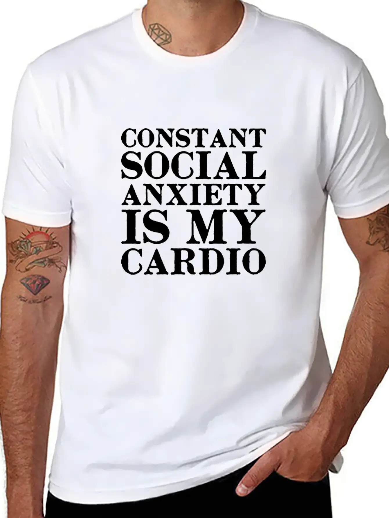 Anxiety Amazon Logo Basic Graphic T-Shirt – Daily Comfort In Soft Cotton