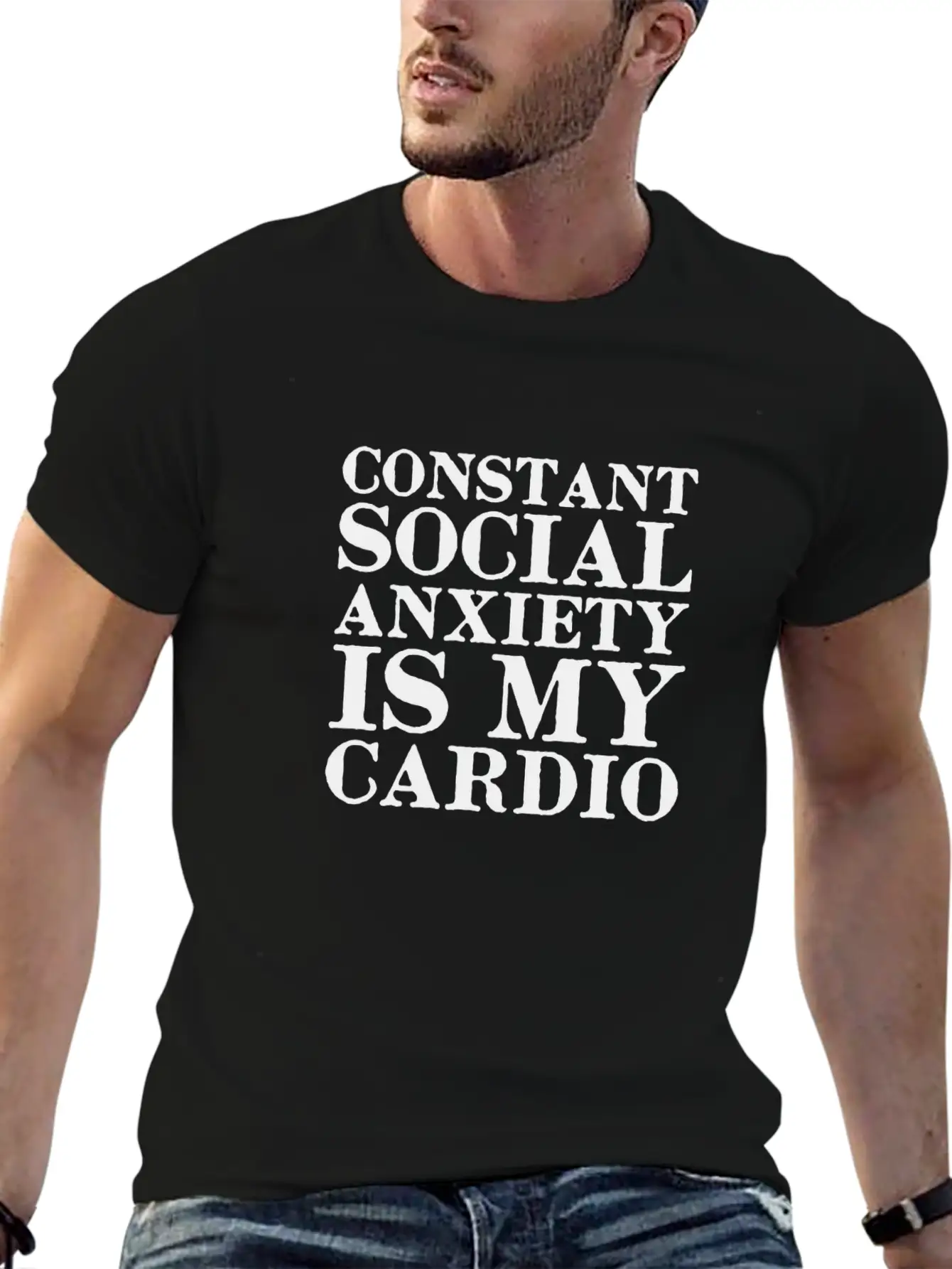 Anxiety Amazon Logo Basic Graphic T-Shirt – Daily Comfort In Soft Cotton