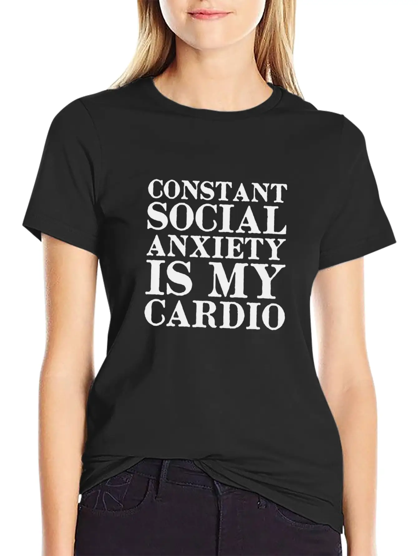 Anxiety Amazon Logo Basic Graphic T-Shirt – Daily Comfort In Soft Cotton