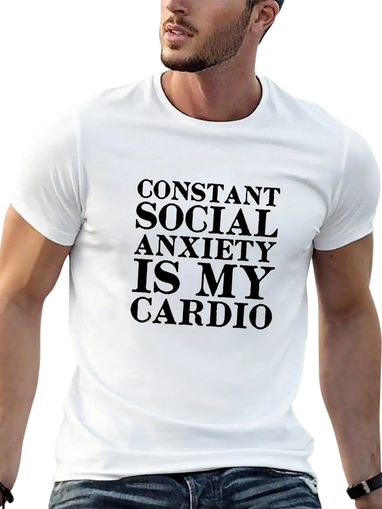 Anxiety Amazon Logo Basic Graphic T-Shirt – Daily Comfort In Soft Cotton