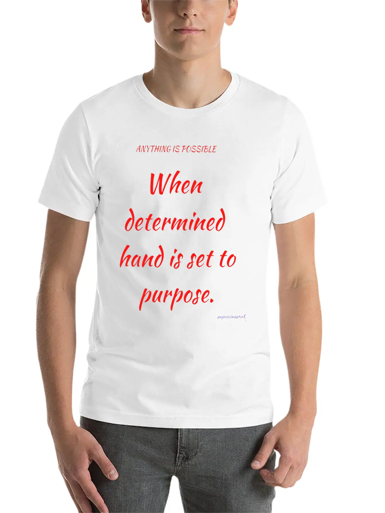 Anything Is Possible Modern Fit Casual T-Shirt ��� Clean And Versatile Design