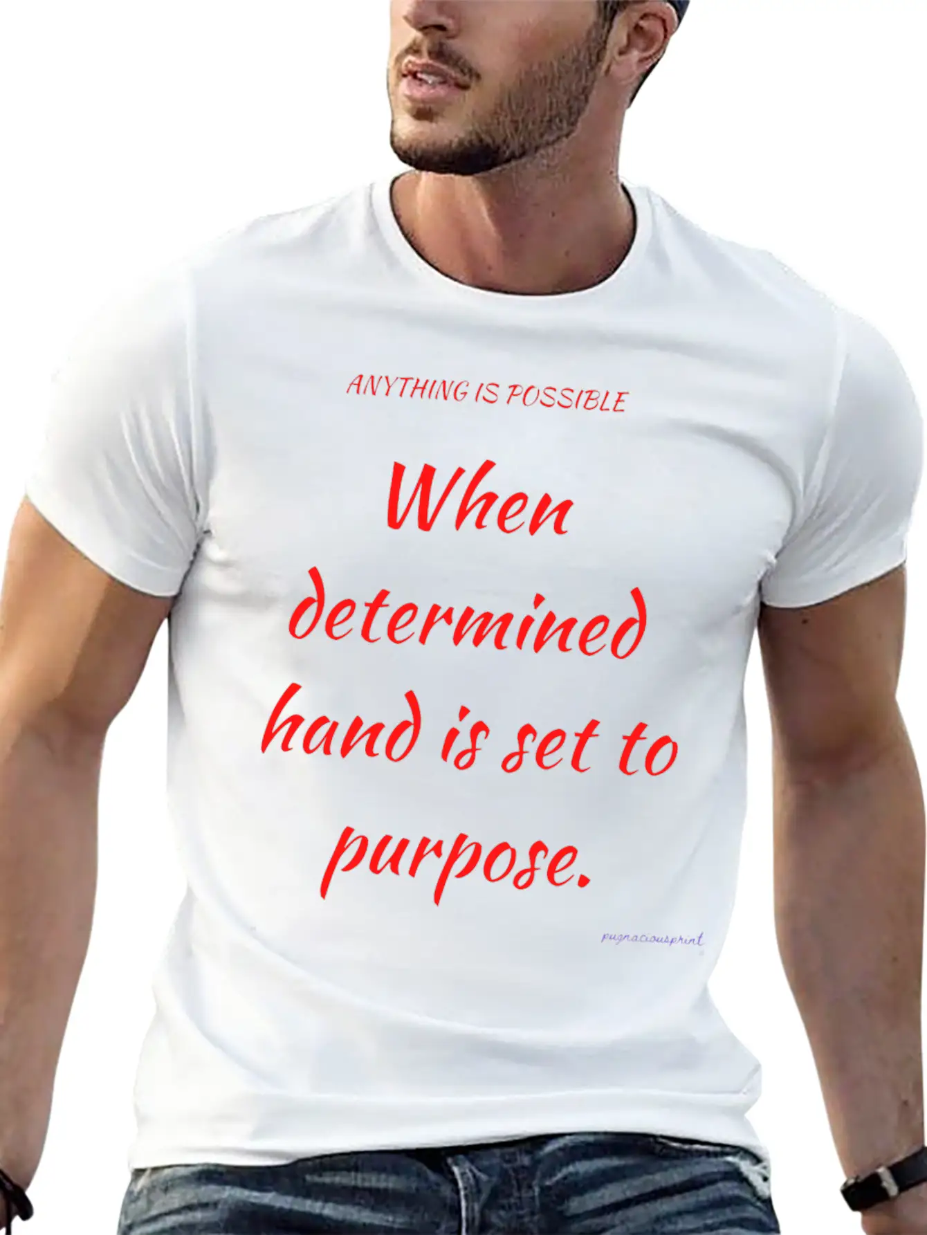 Anything Is Possible Modern Fit Casual T-Shirt ��� Clean And Versatile Design