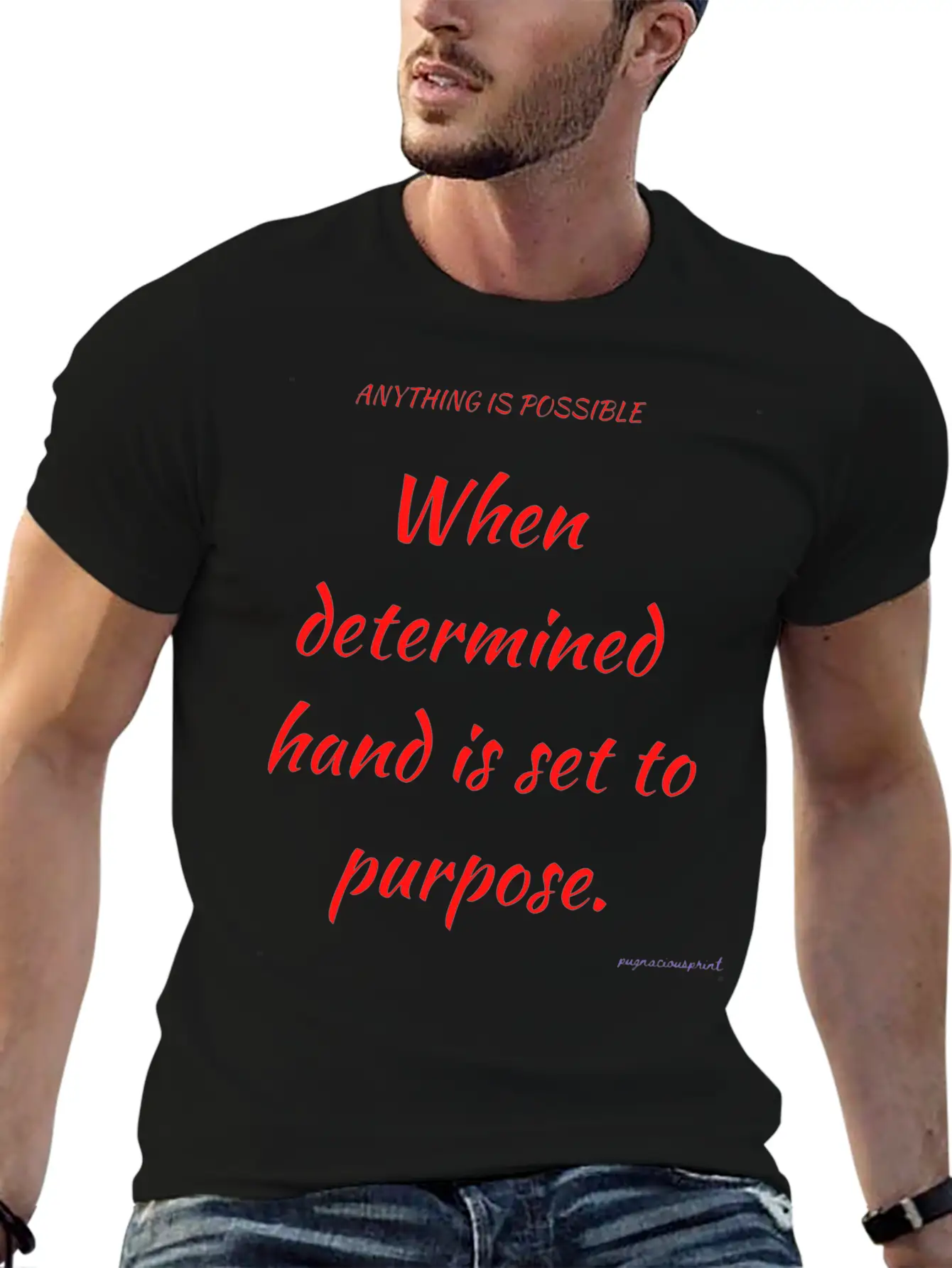 Anything Is Possible Modern Fit Casual T-Shirt ��� Clean And Versatile Design