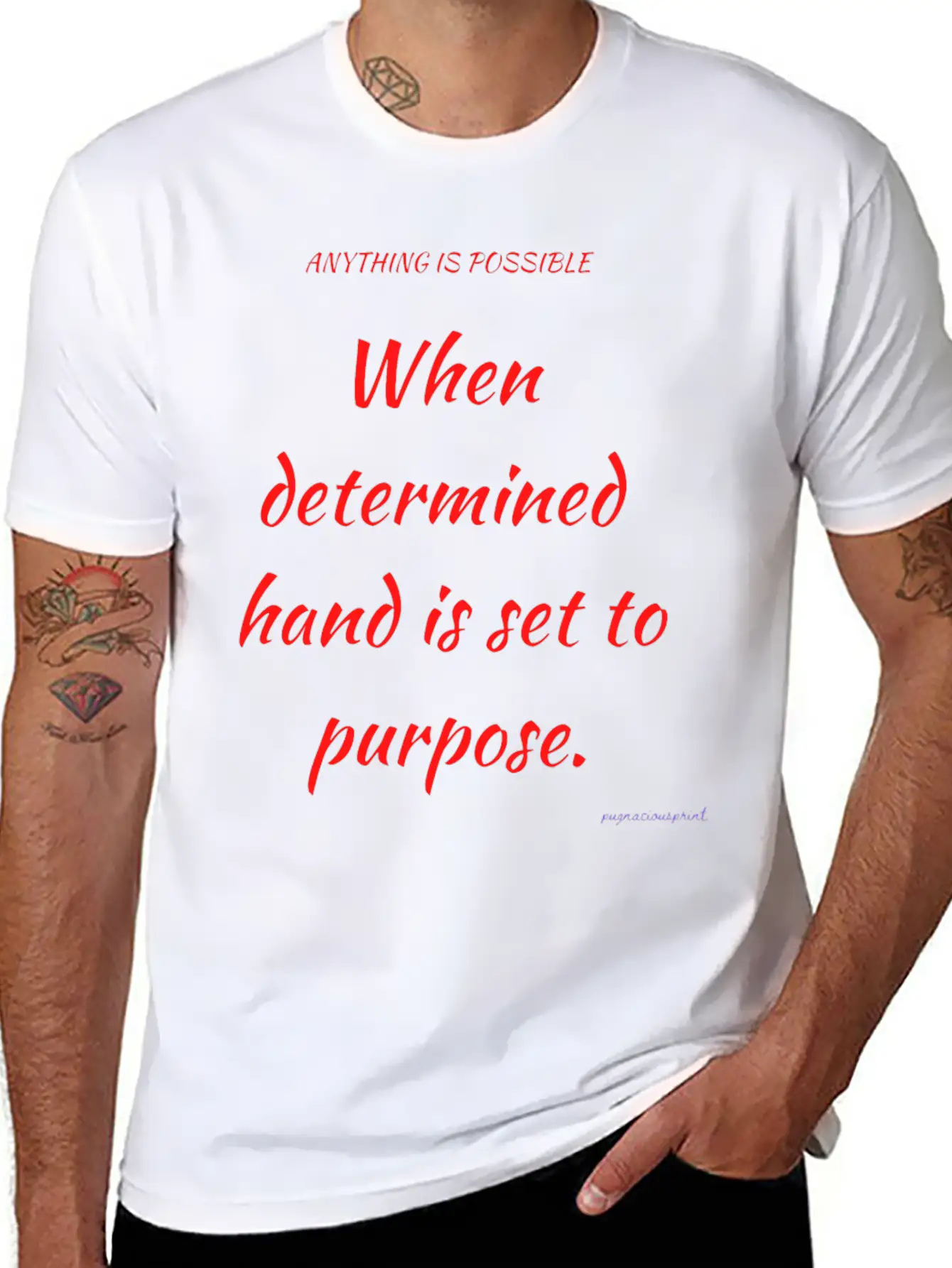 Anything Is Possible Modern Fit Casual T-Shirt ��� Clean And Versatile Design
