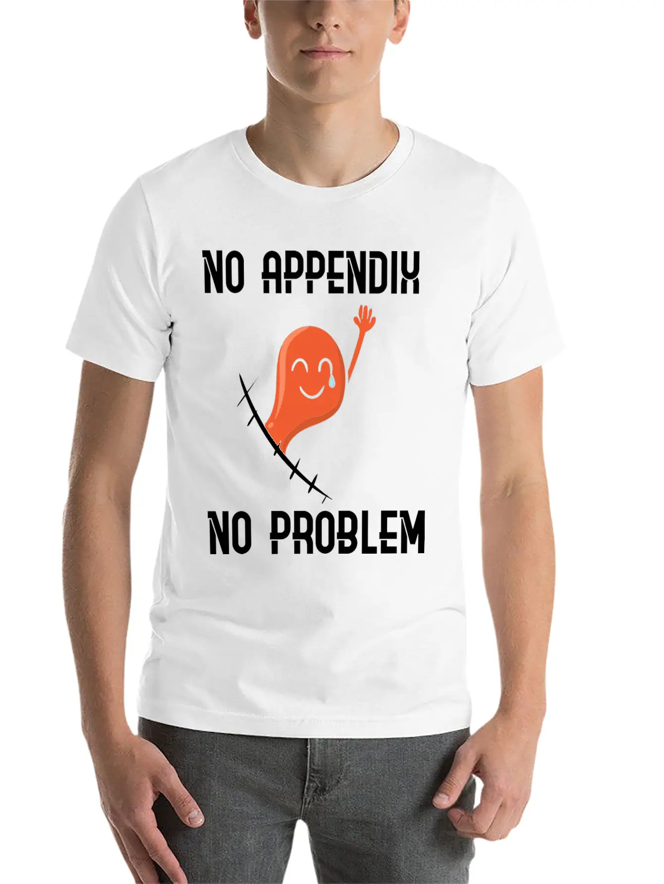 Appendix Removal Surgery Sympathy Soft Cotton Short Sleeve Tee – Unisex Wardrobe Staple