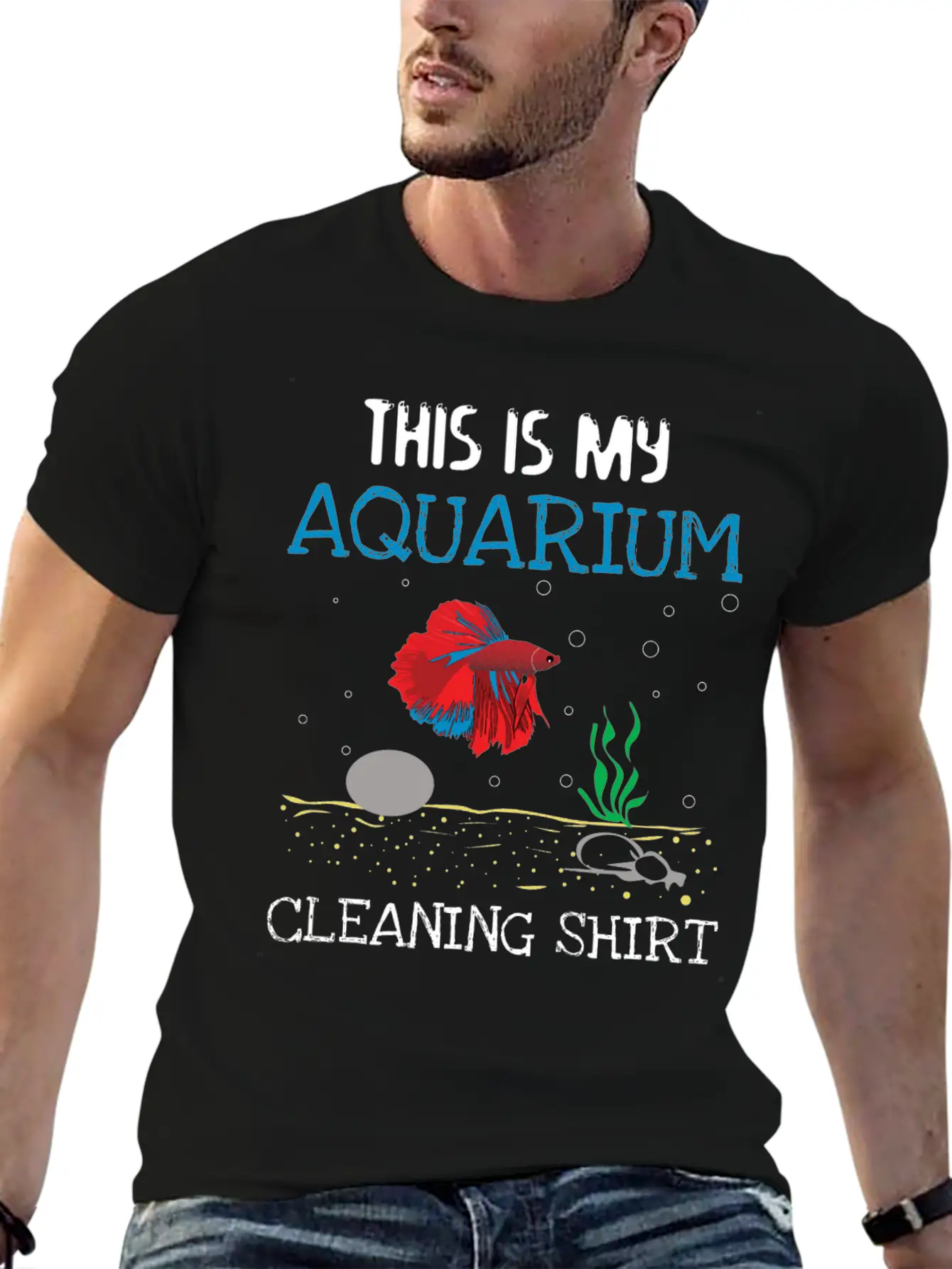 Aquarium Cleaning Shirt Unisex Casual T-Shirt – Clean Design For Daily Comfort