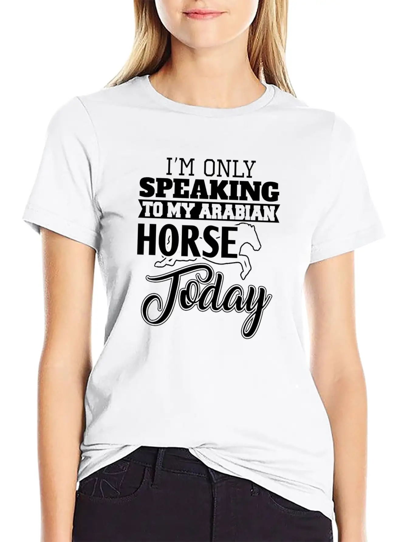 Arabian Horse Classic Fit Graphic Tee For Daily Comfort – Unisex Cotton Shirt