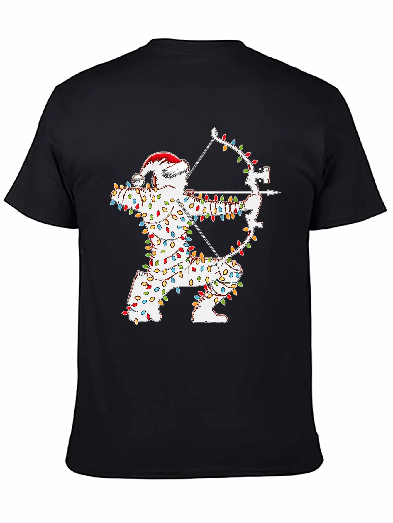 Archer Archery Bow And Arrow Christmas Hat Xmas Unisex Casual T-Shirt – Clean Design For Daily Comfort