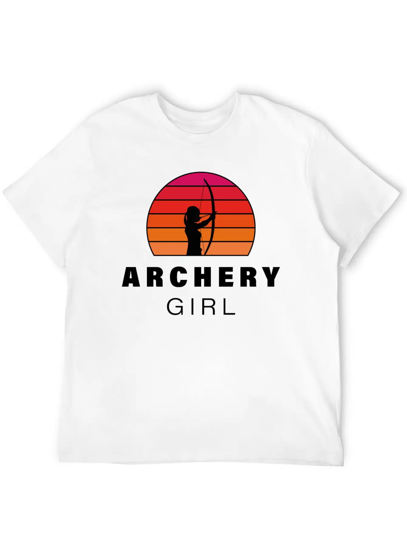 Archer Motif Silhouette Unisex Casual T-Shirt – Clean Design For Daily Comfort