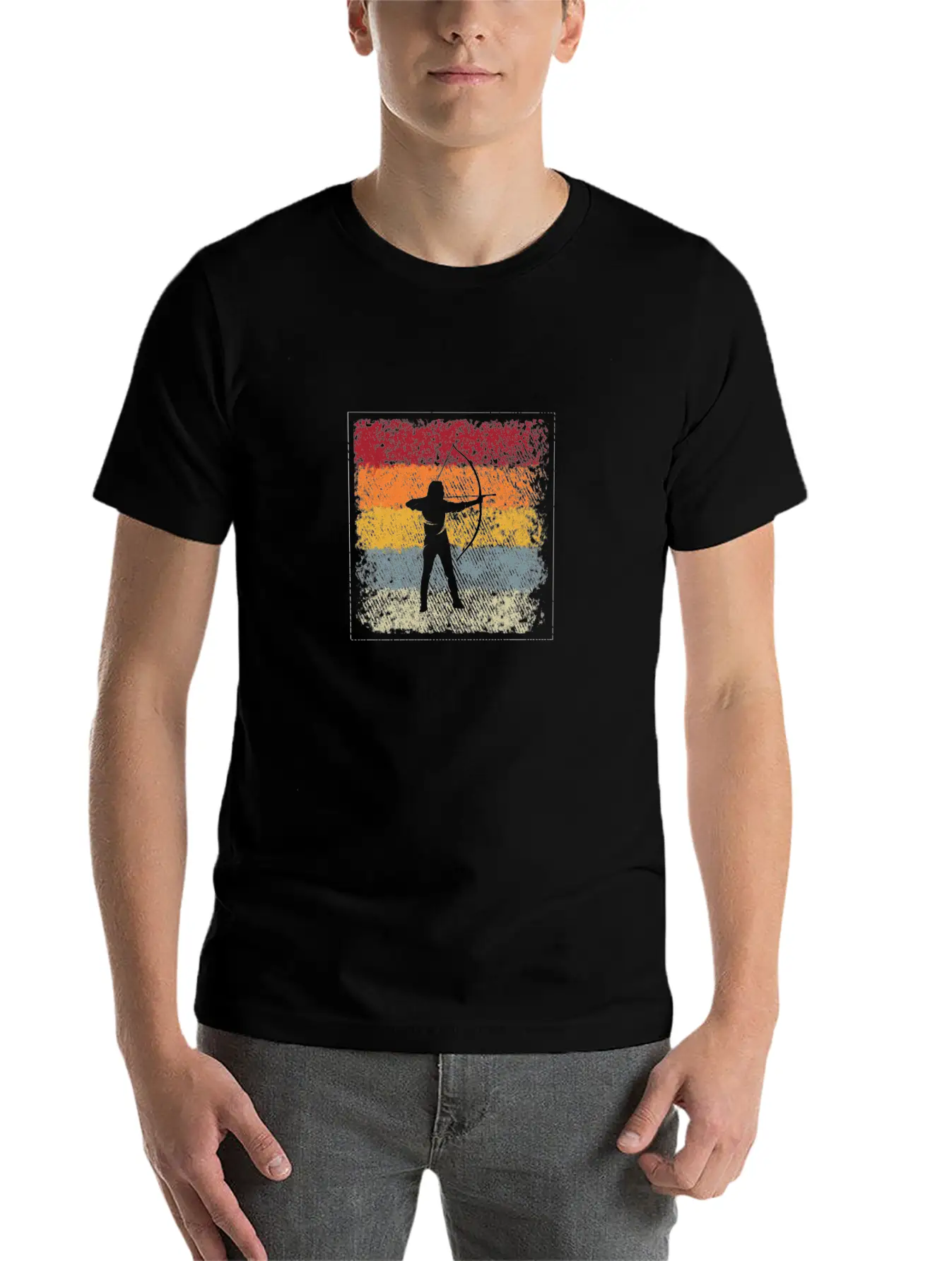 Archer Retro Modern Fit Casual T-Shirt – Clean And Versatile Design