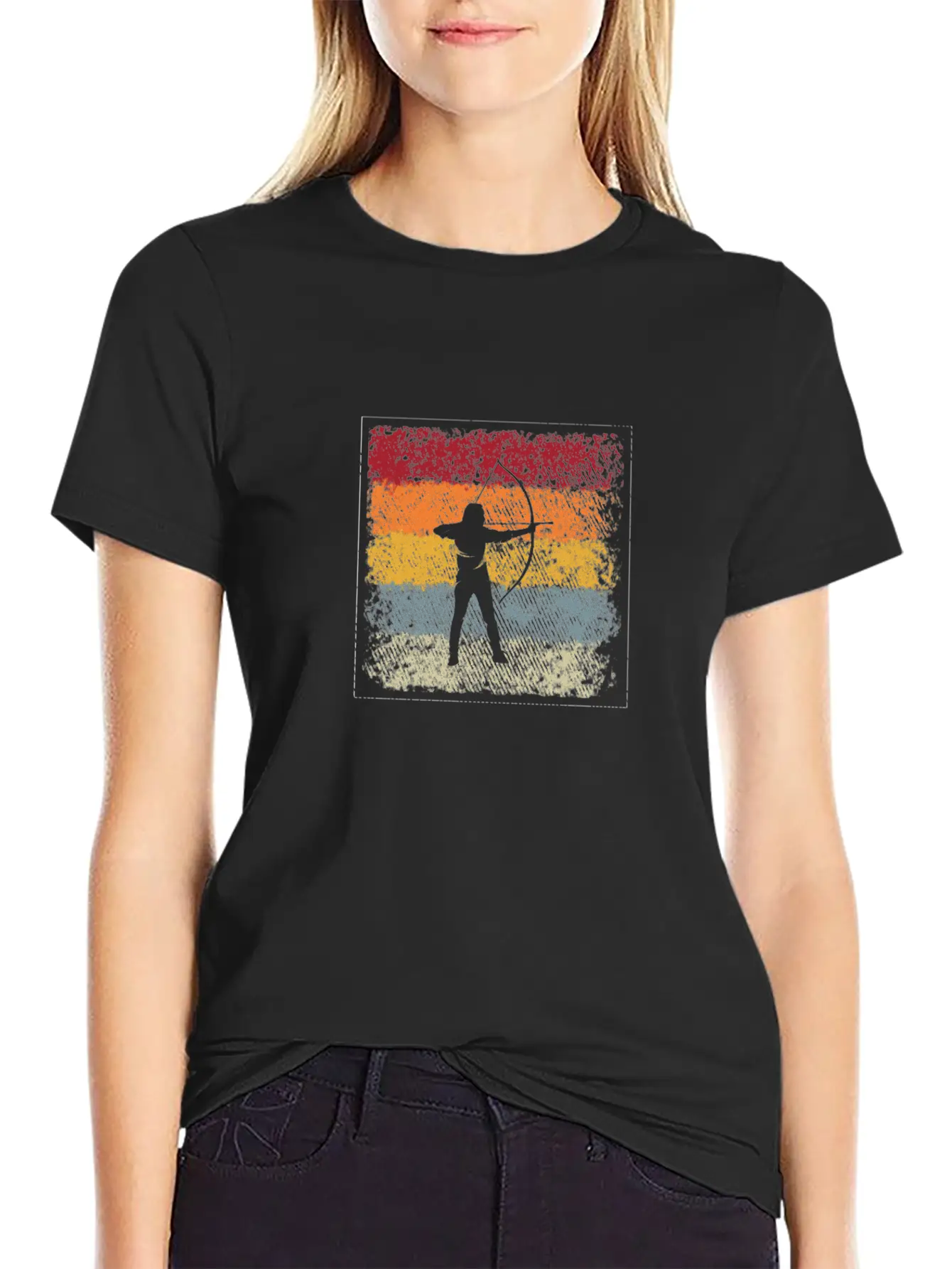 Archer Retro Modern Fit Casual T-Shirt – Clean And Versatile Design