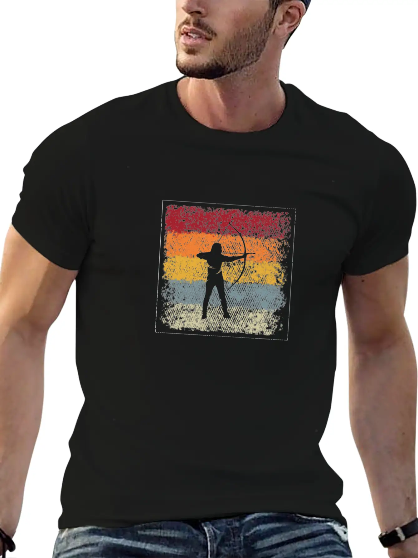 Archer Retro Modern Fit Casual T-Shirt – Clean And Versatile Design