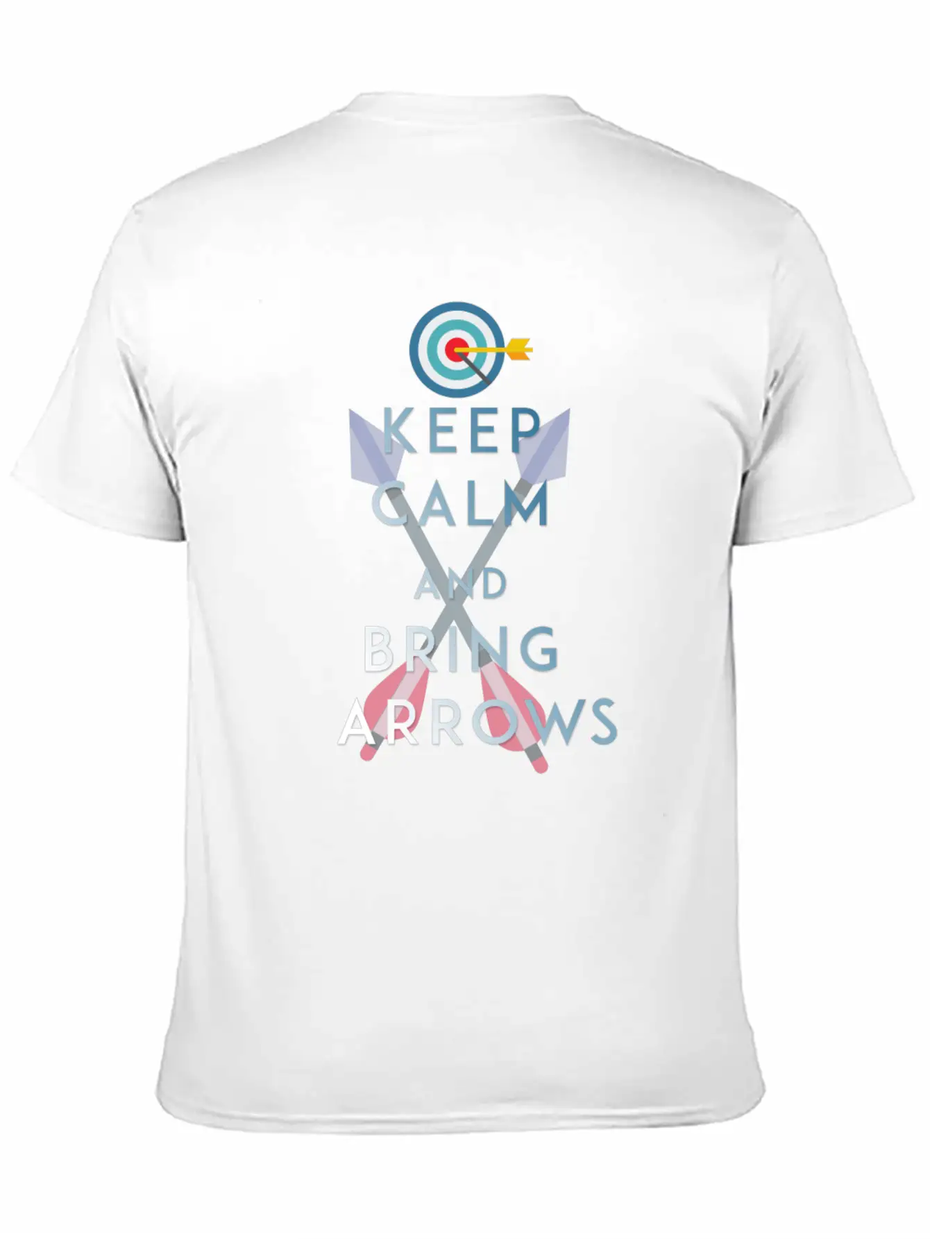 Archery - Keep Calm And Bring Arrows Relaxed Everyday Tee – Lightweight And Durable Cotton