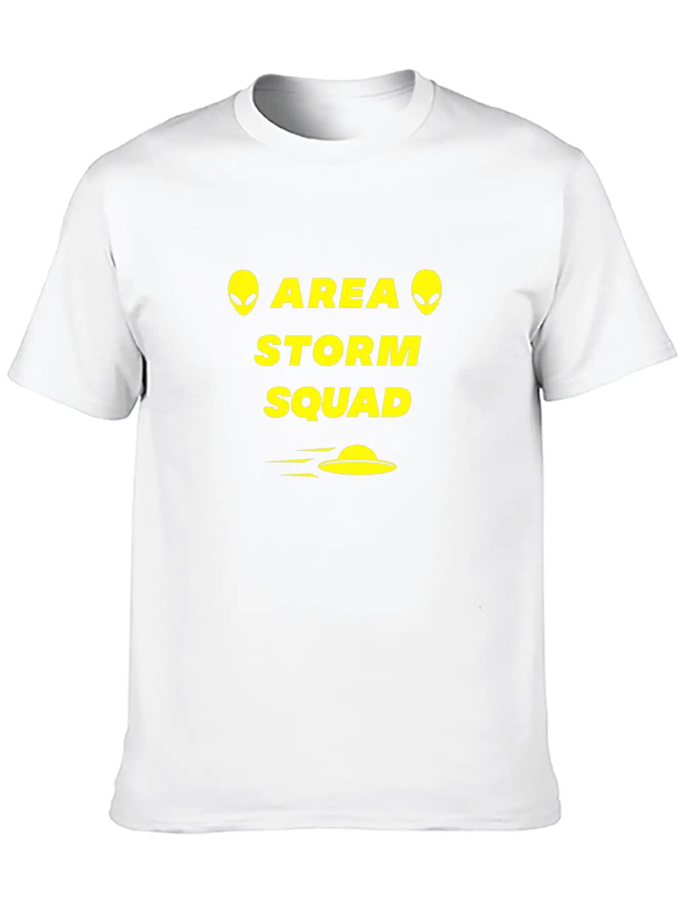 Area Storm Squad Alien UFO Saucer Scifi Basic Graphic T-Shirt – Daily Comfort In Soft Cotton