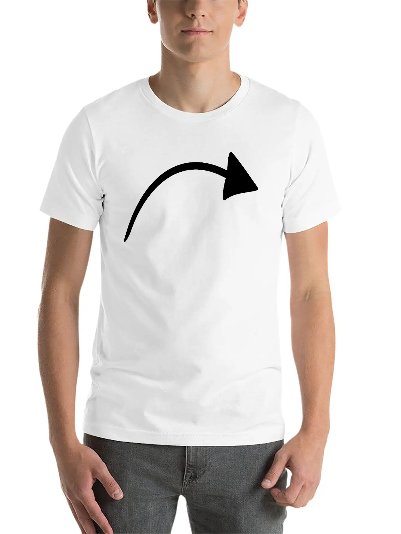Arrow And Bow Arrow Symbol Tattoo Icon Gift Unisex Casual T-Shirt – Clean Design For Daily Comfort
