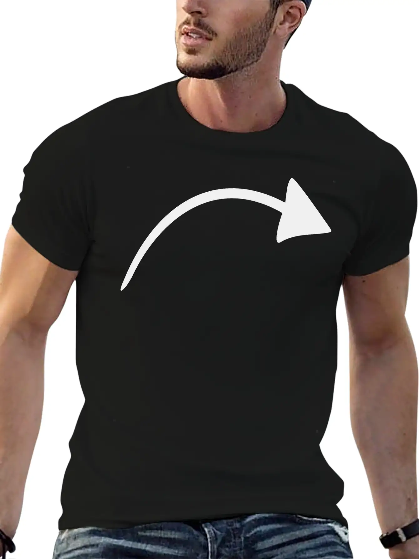 Arrow And Bow Arrow Symbol Tattoo Icon Gift Unisex Casual T-Shirt – Clean Design For Daily Comfort