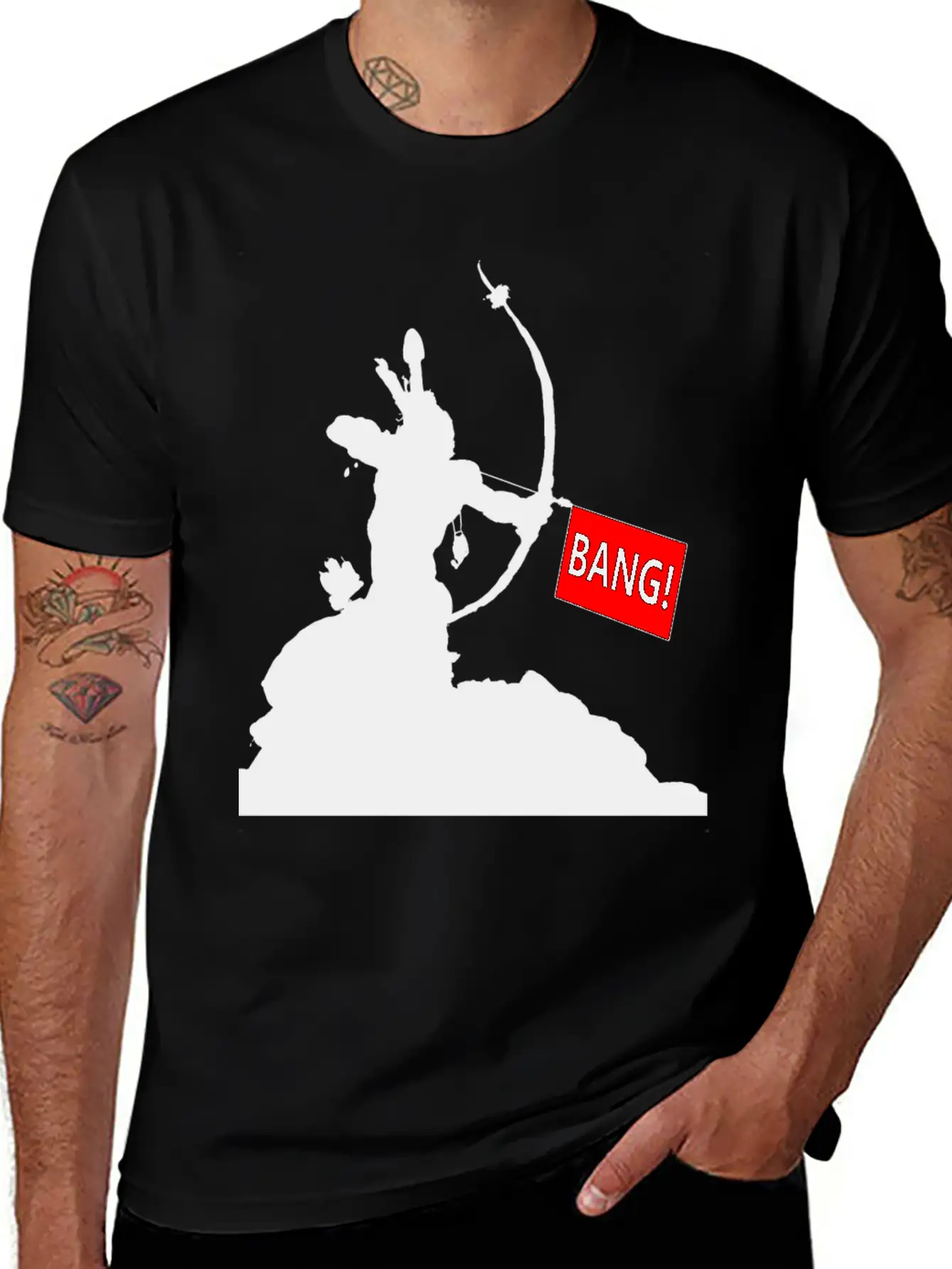 Arrow Bang Funny T-shirt Unisex Casual T-Shirt ��� Clean Design For Daily Comfort