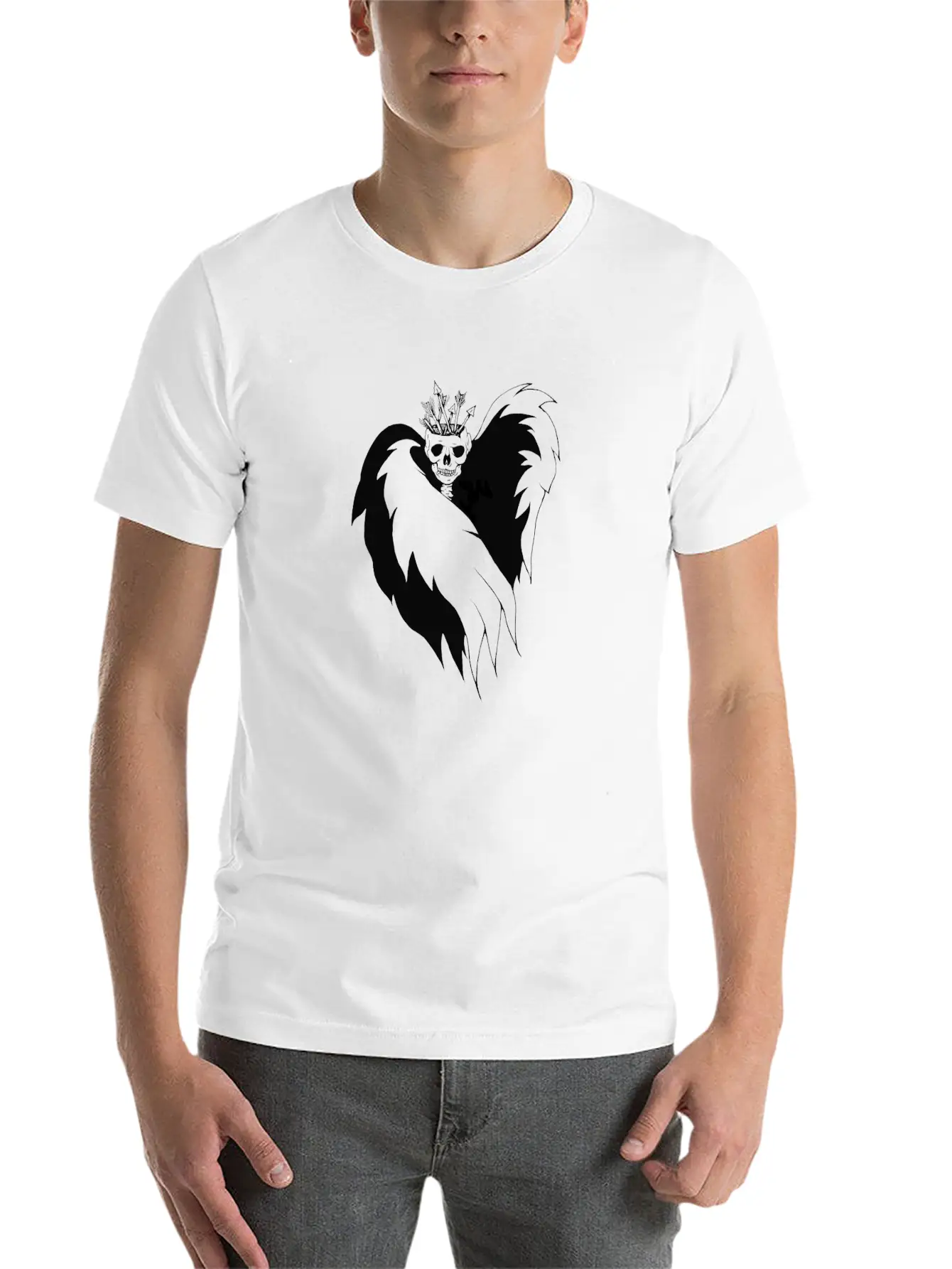 Arrow Crown Lightweight Cotton T-Shirt – Daily Comfort Graphic Shirt