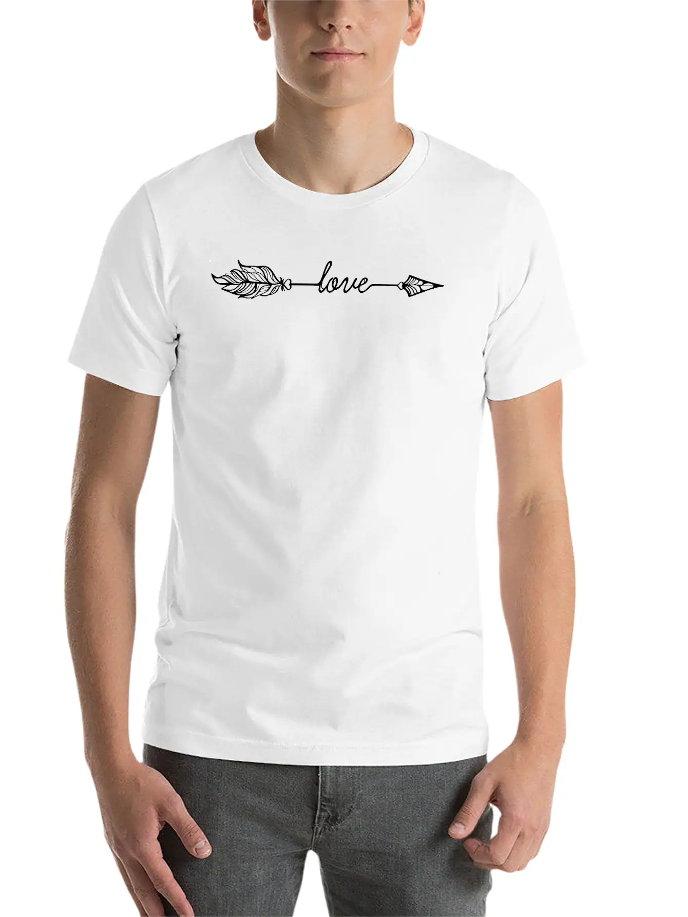 Arrow Love (Archery By BOWTIQUE) Relaxed Everyday Tee – Lightweight And Durable Cotton