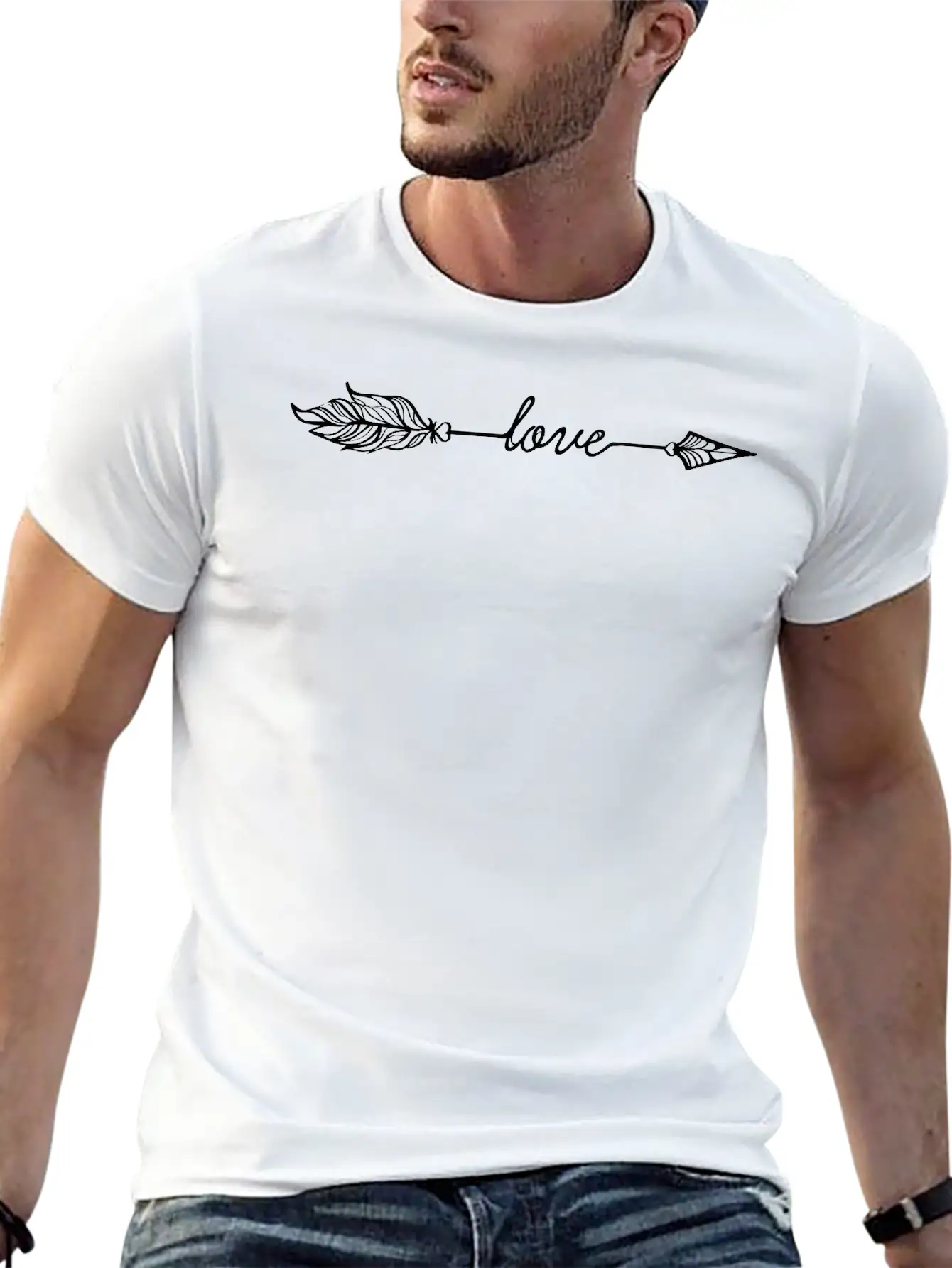 Arrow Love (Archery By BOWTIQUE) Relaxed Everyday Tee – Lightweight And Durable Cotton