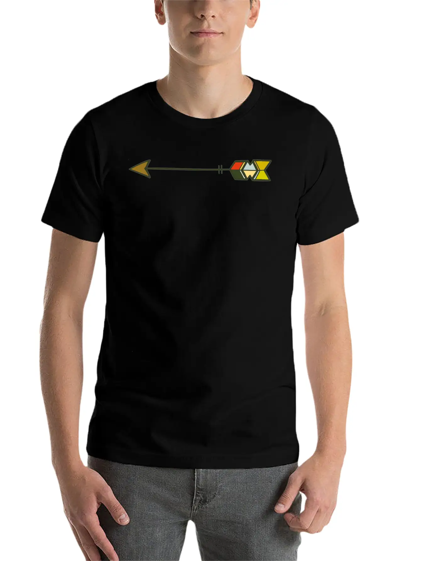 Arrow Unisex Casual T-Shirt – Clean Design For Daily Comfort