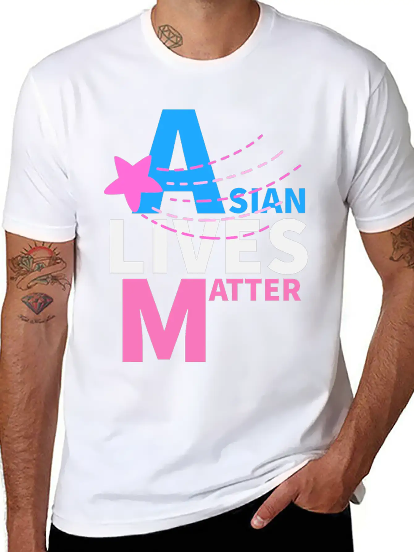 Asian Americain Unisex Casual T-Shirt – Clean Design For Daily Comfort